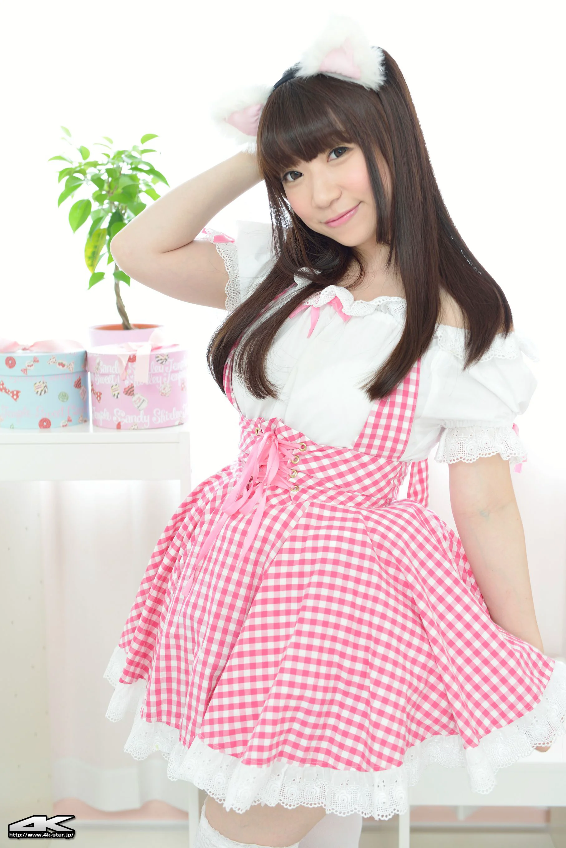 [4K-STAR] NO.00290 月城右紗 Maid Costume 猫耳少女 写真集 - 爱照片