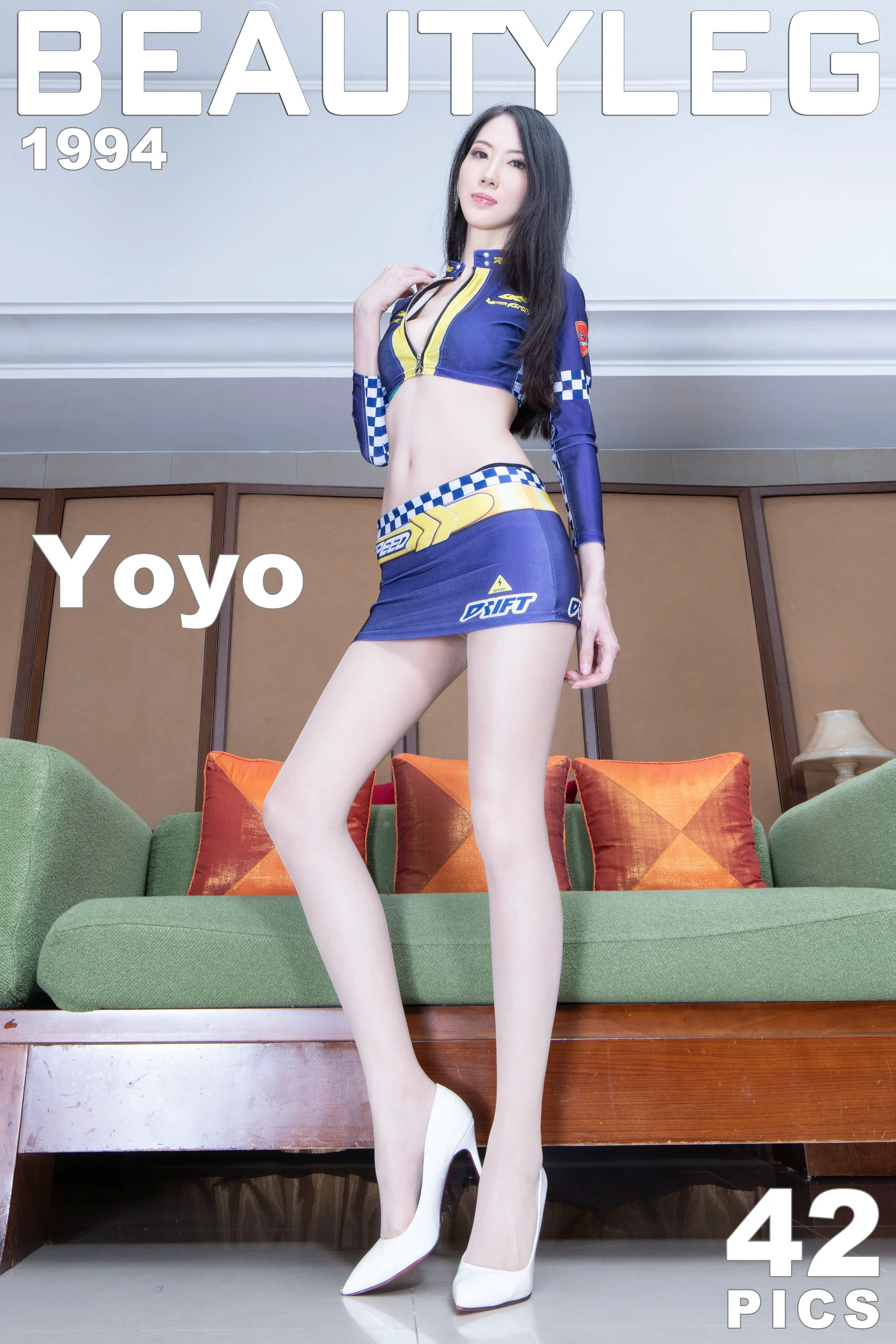 [Beautyleg] No.1994 Yoyo – 肉丝制服美腿+吊带黑丝 - 爱照片