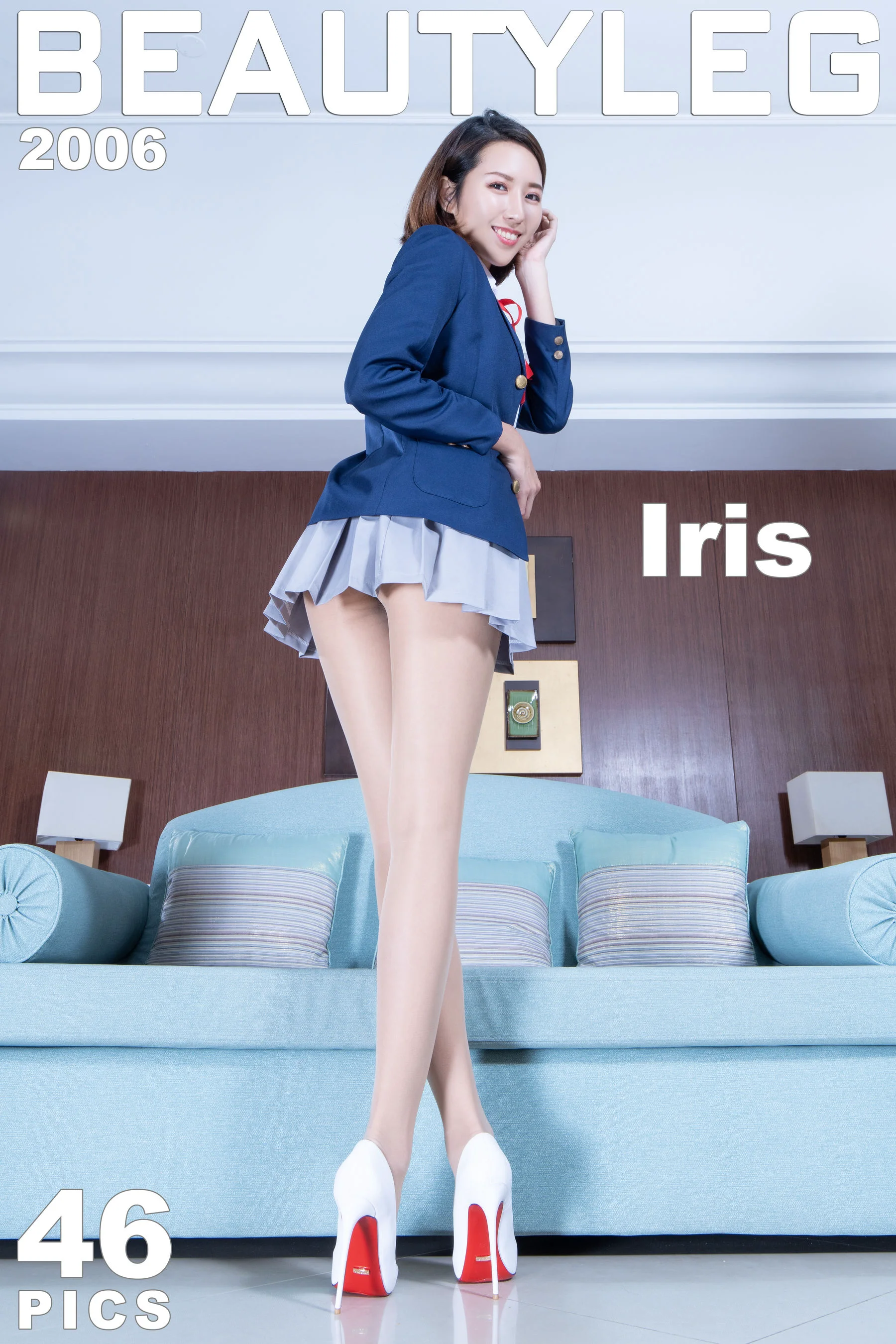 [Beautyleg] No.2006 Iris – 肉丝校服美腿+黑丝OL写真 - 爱照片