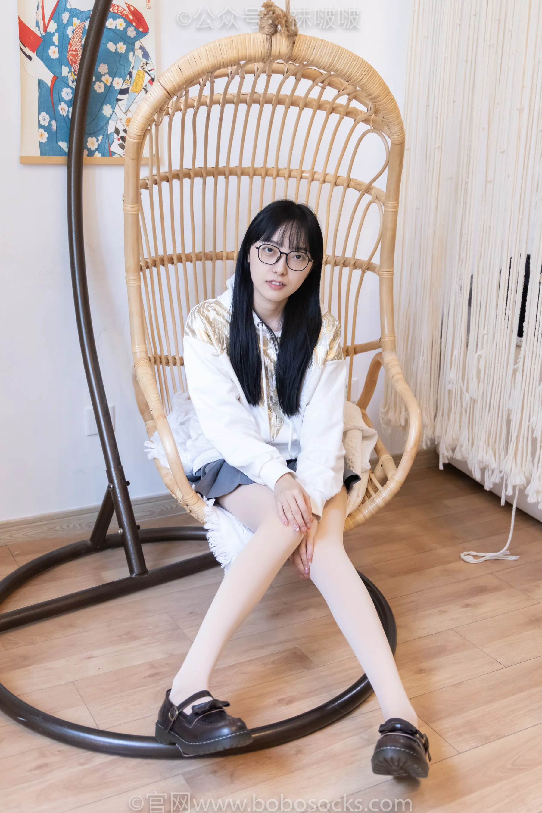 [BoBoSocks袜啵啵] No.047 稚予 – 皮鞋、厚肉丝 - 爱照片
