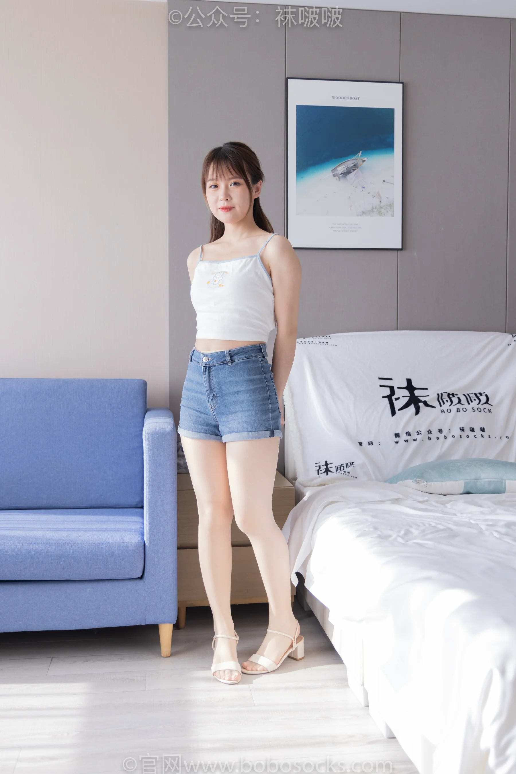 [BoBoSocks袜啵啵] No.077 朵朵 – 凉鞋、肉丝 - 爱照片