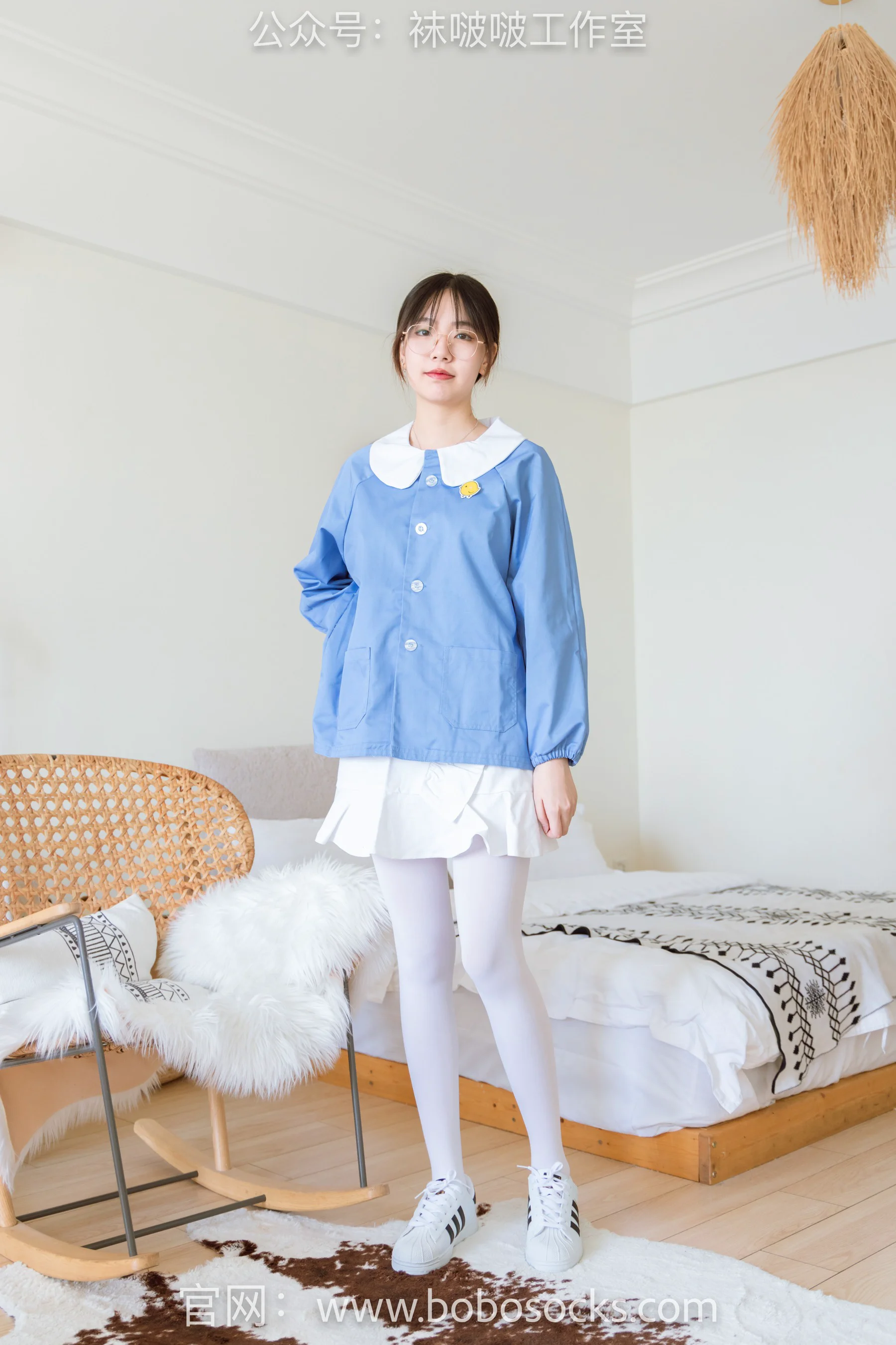 [BoBoSocks袜啵啵] No.093 小甜豆 – 贝壳头、厚白丝 - 爱照片