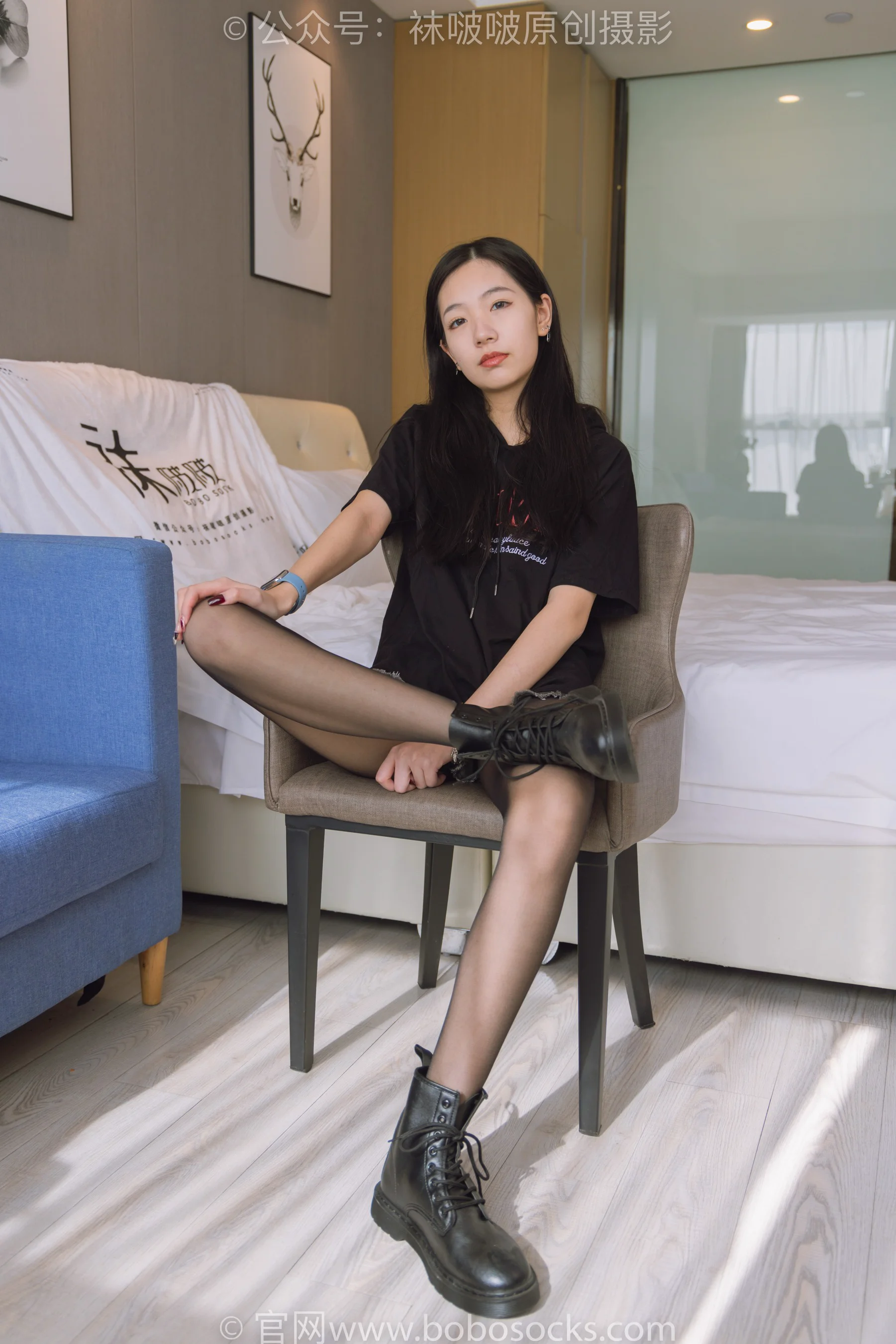 [BoBoSocks袜啵啵] No.203 三双靴子 – 、黑丝、网袜 - 爱照片