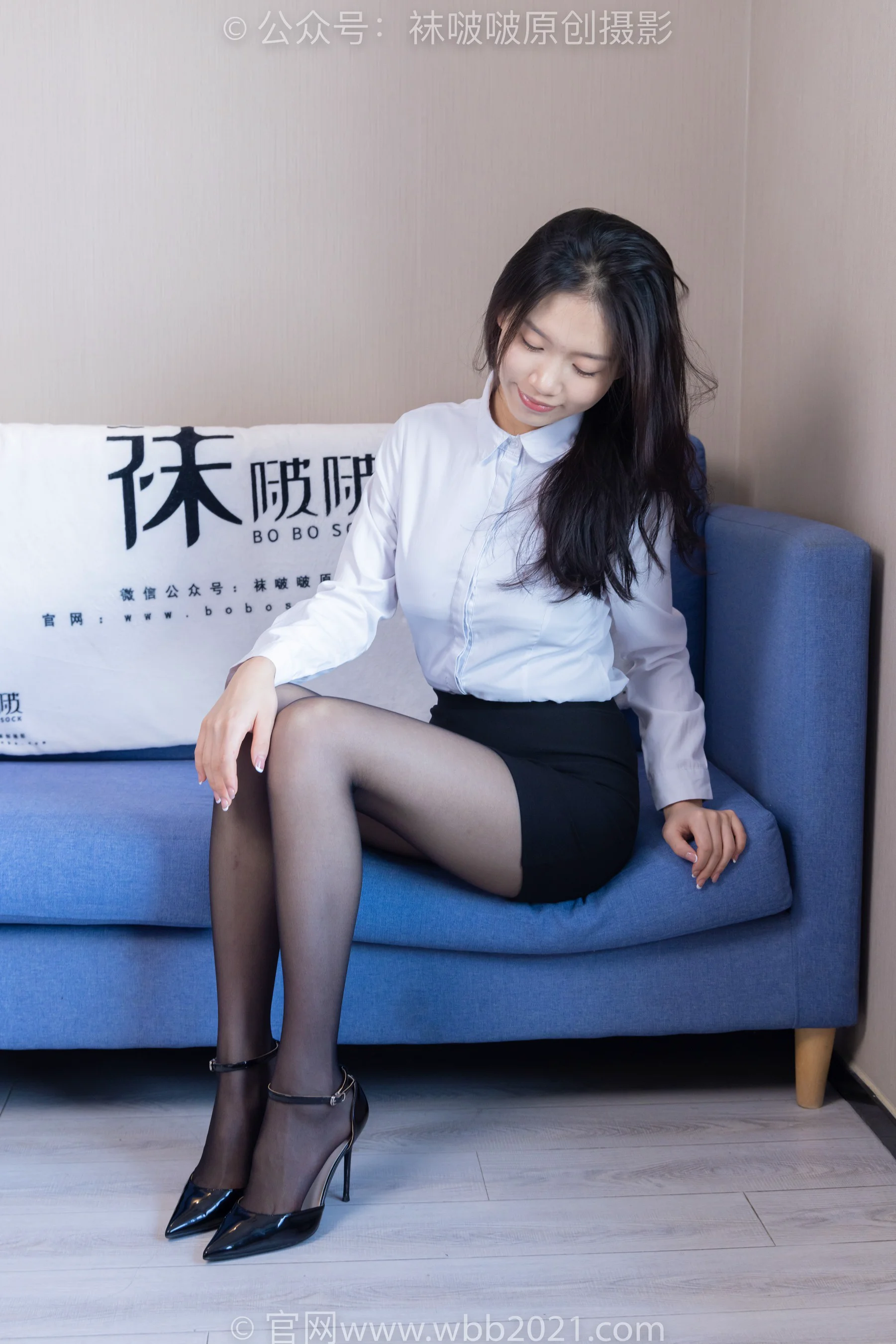 [BoBoSocks袜啵啵] No.300 芝士 – 高跟鞋、黑丝、ol风 - 爱照片