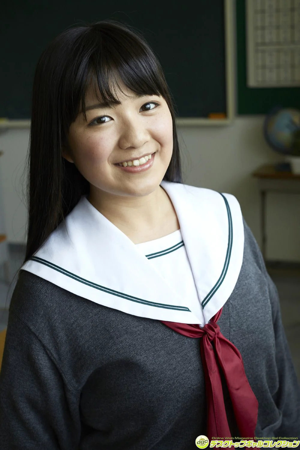 北見千賀《正統派ぽっちゃりアイドルの制服美女紀行!》写真集 [DGC] NO.1220 - 爱照片