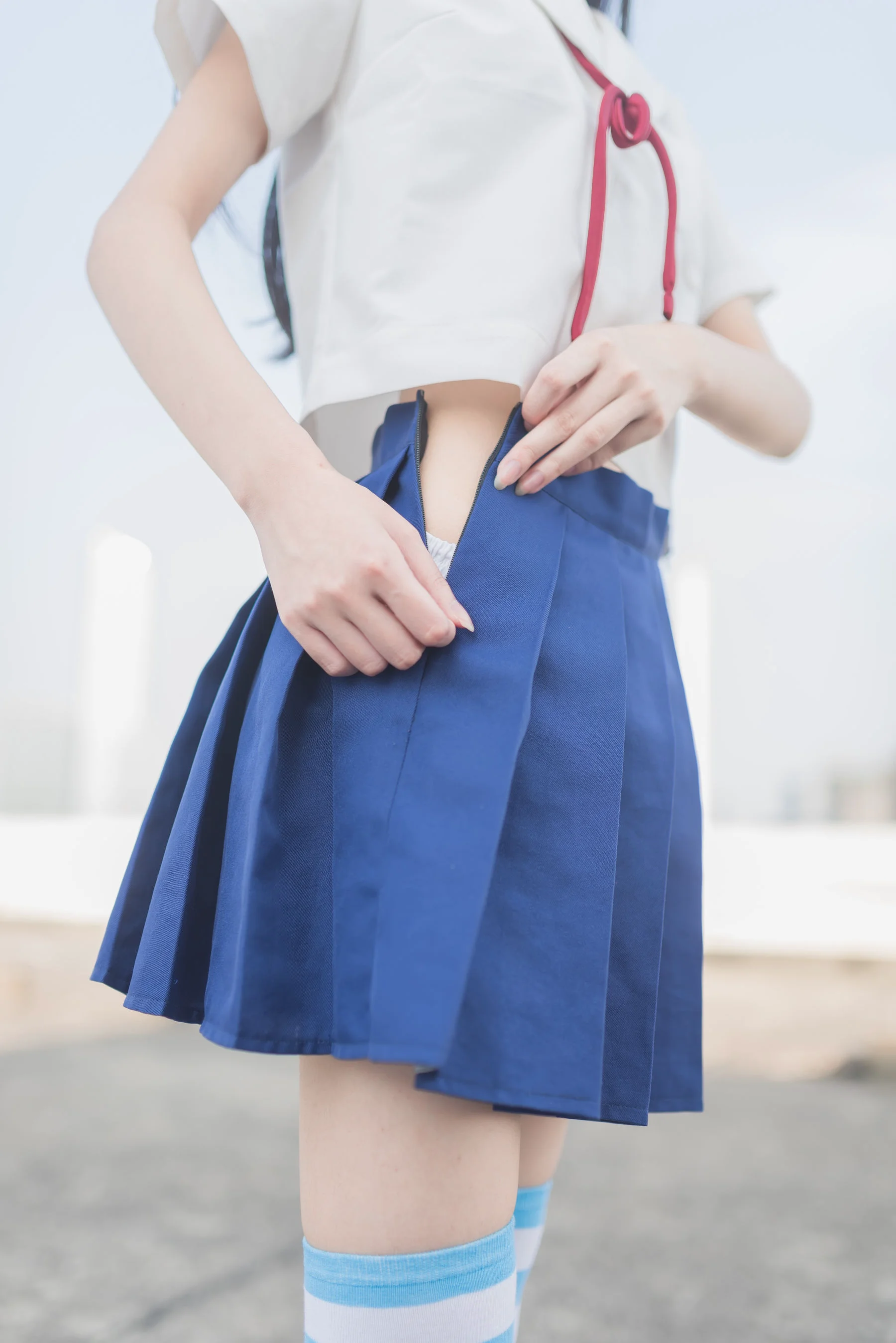 [风之领域] NO.034 蓝白条纹 写真集 - 爱照片