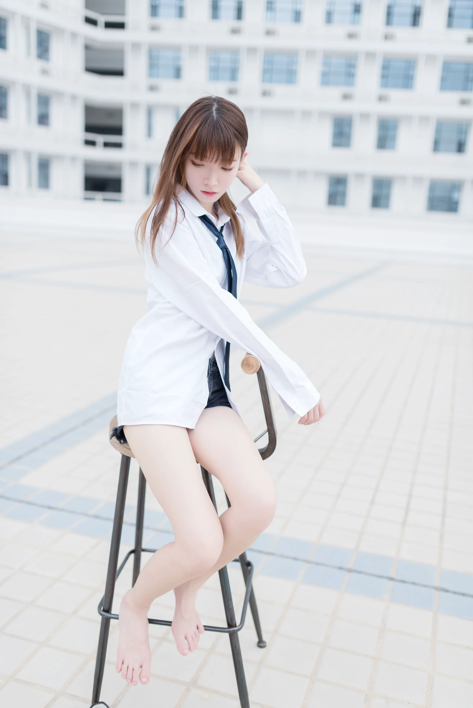 [风之领域] NO.038 白衬衫裸足 写真集 - 爱照片