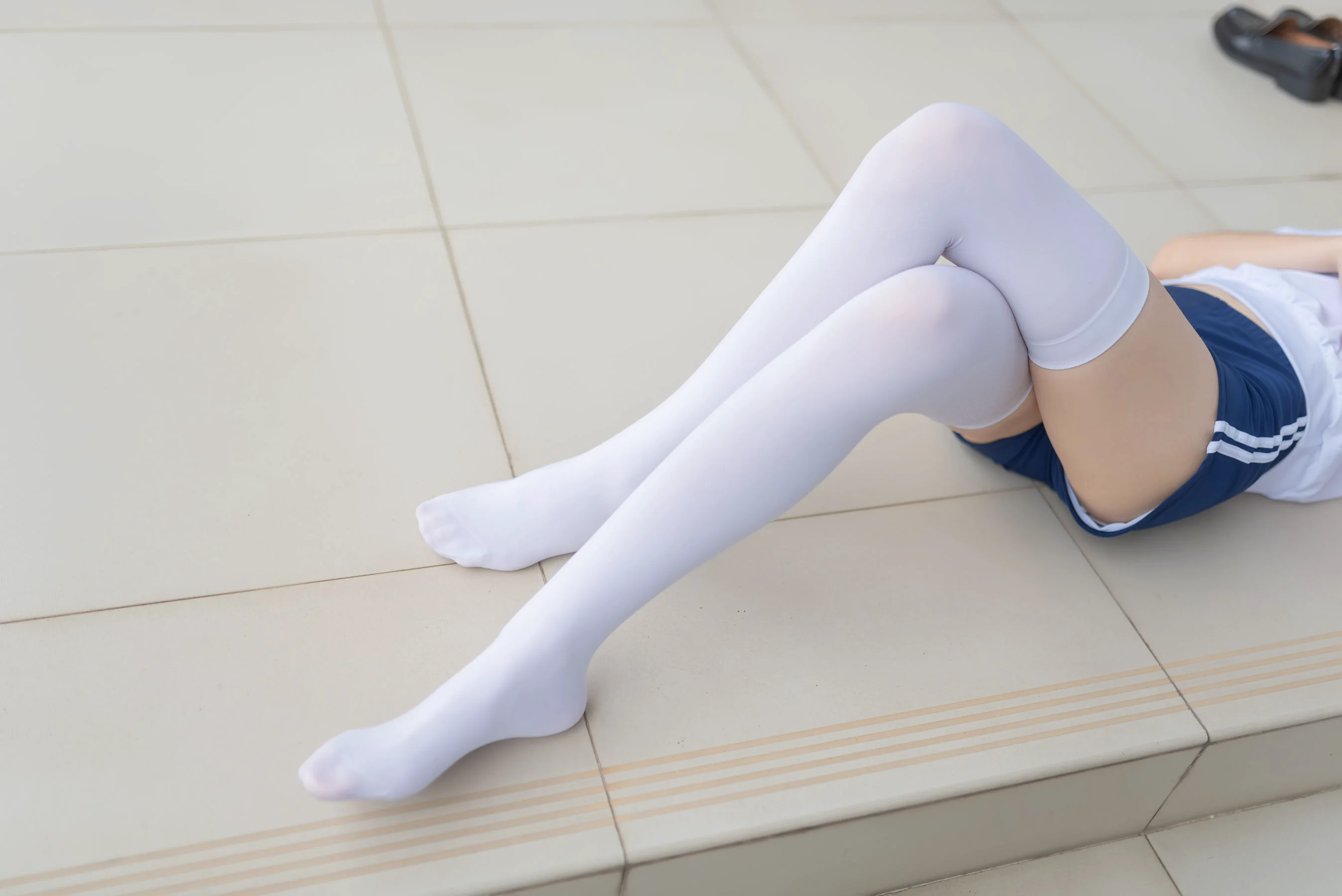 [风之领域] NO.045 清新体操服白丝女孩 写真集 - 爱照片