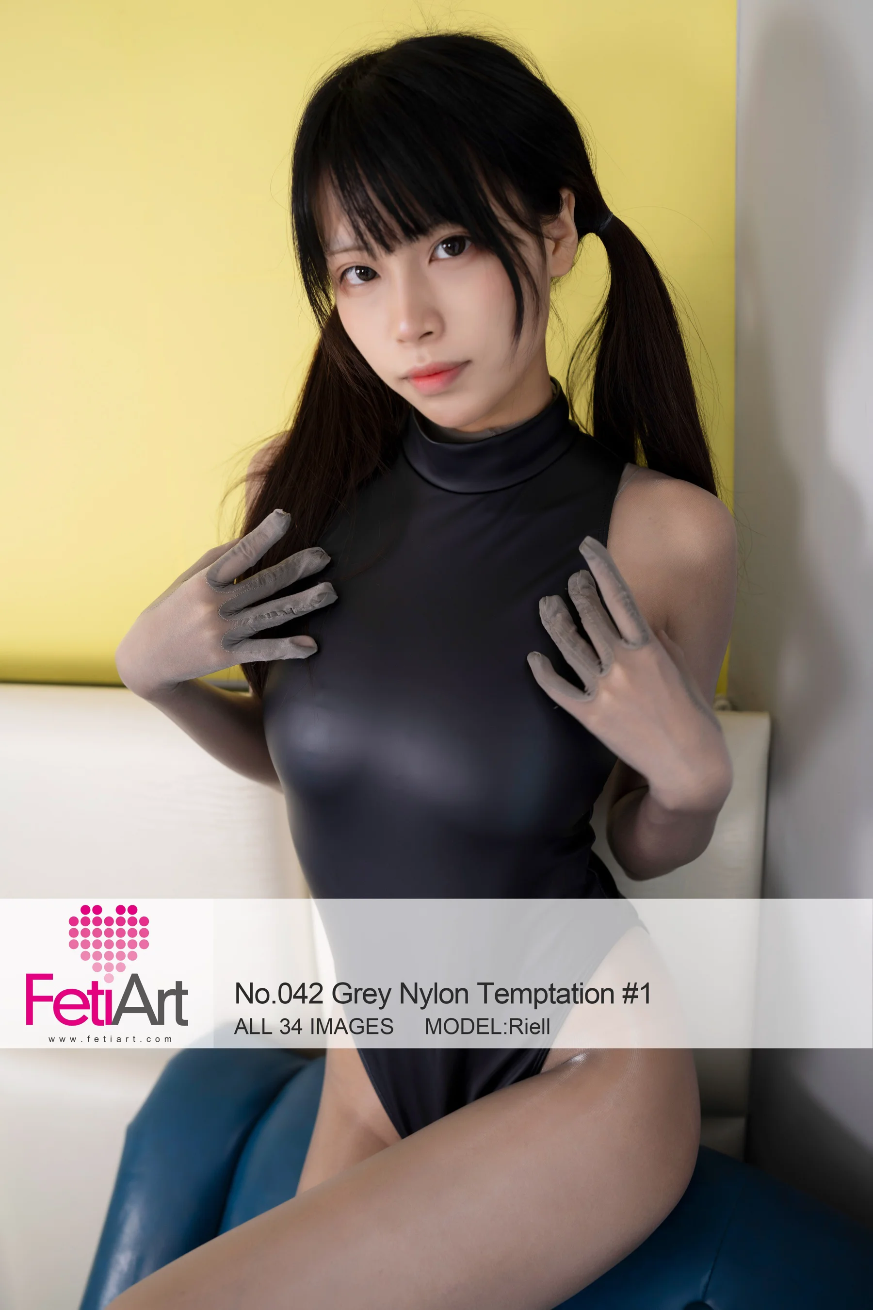 [FetiArt] NO.042 Grey Nylon Temptation #1 模特 Riell - 爱照片