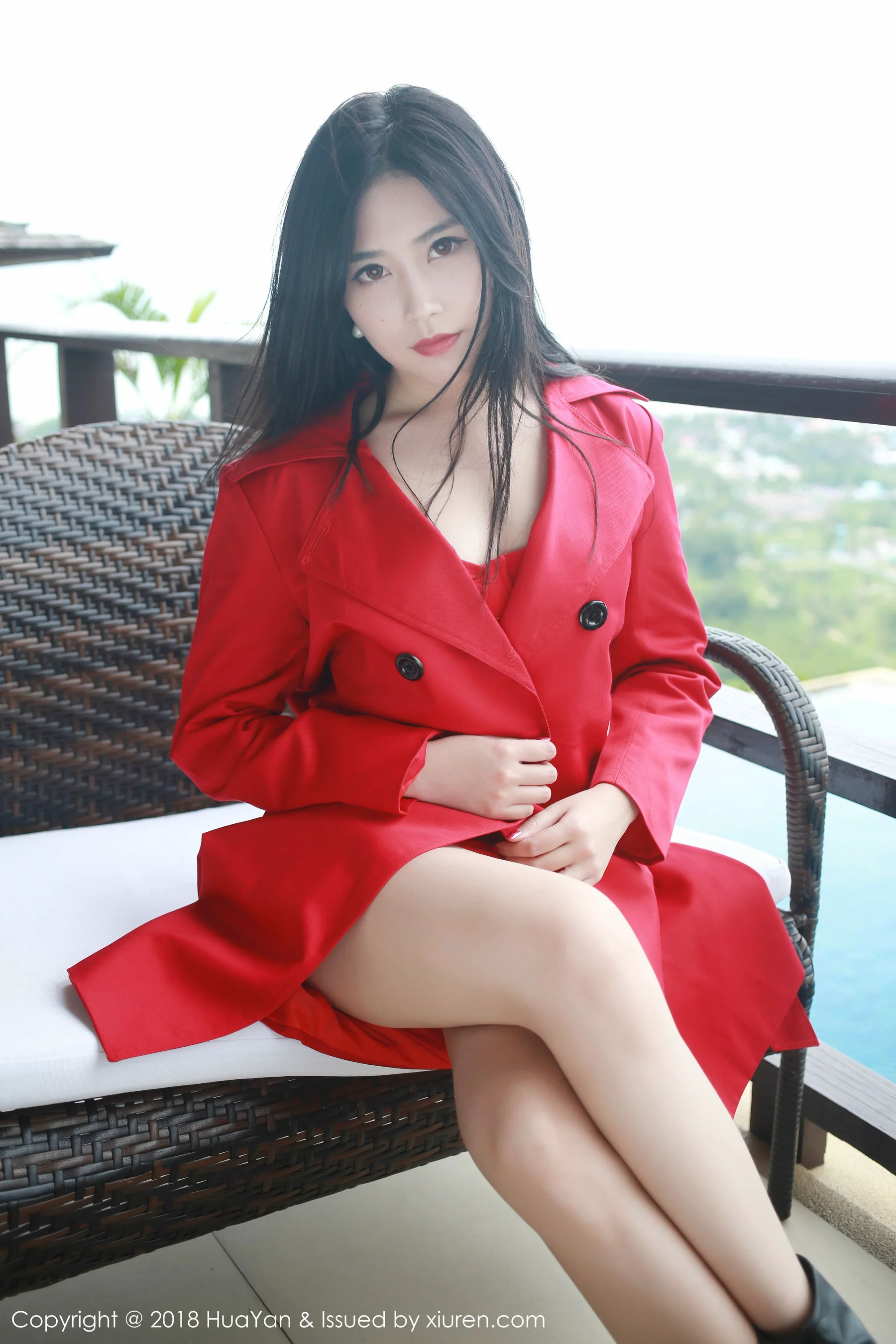 许诺Sabrina《红衣女神》 [花の颜HuaYan] Vol.056 写真集 - 爱照片