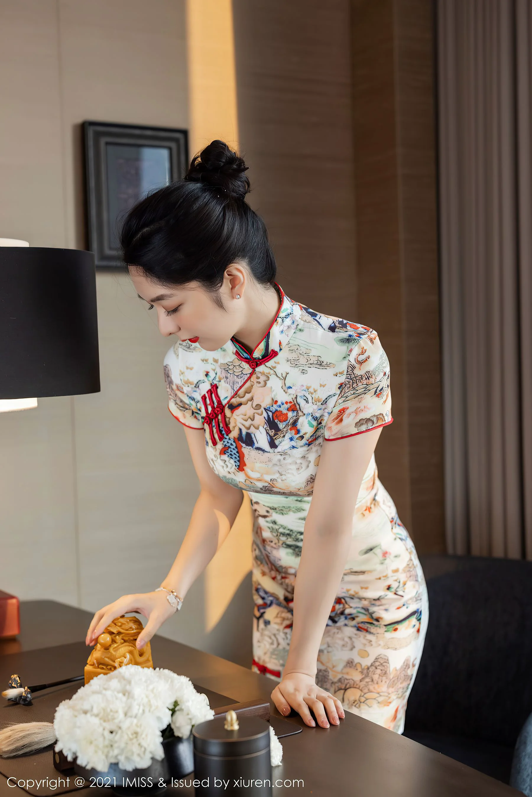 [爱蜜社IMiss] Vol.593 Angela00 – 古典浪漫的韵味旗袍 - 爱照片