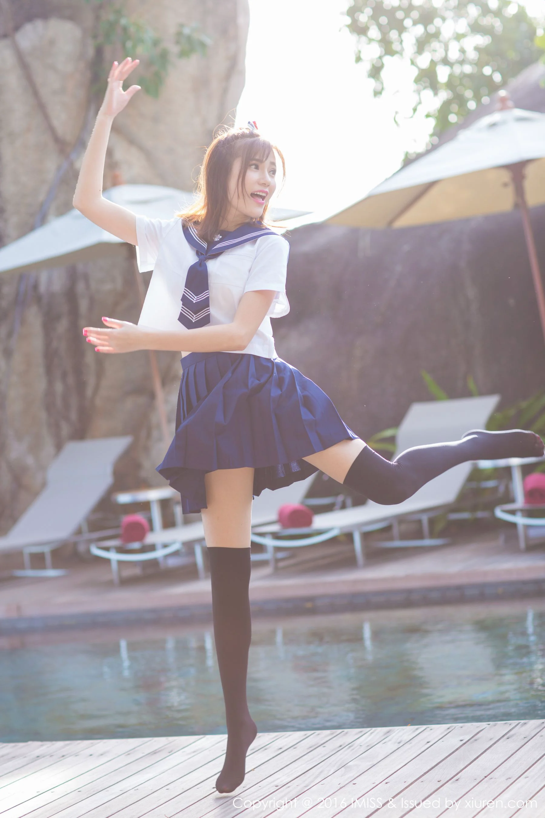 Sandy陈天扬《清纯校服系列+性感比基尼》 [爱蜜社IMiss] Vol.134 写真集 - 爱照片