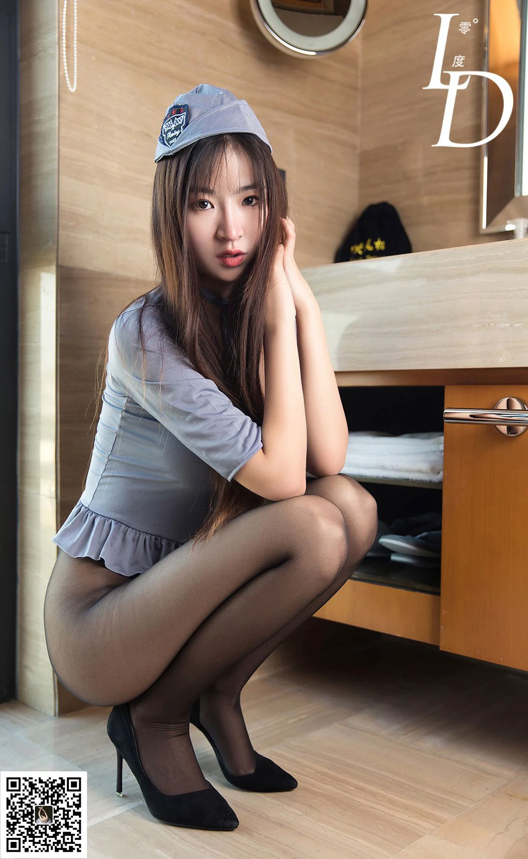 [LD零度] NO.032 林墨 真空制服 写真套图 - 爱照片