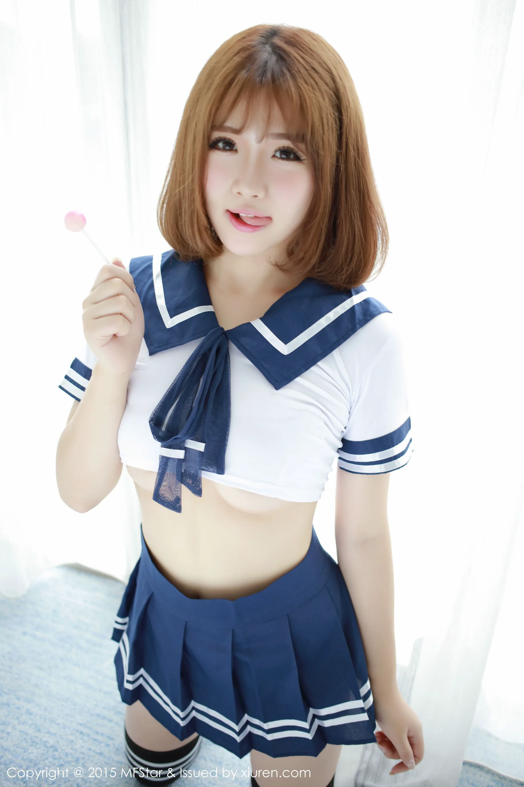 徐cake 《性感水手服+粉色抹胸连体服》 [模范学院MFStar] Vol.020 写真集 - 爱照片