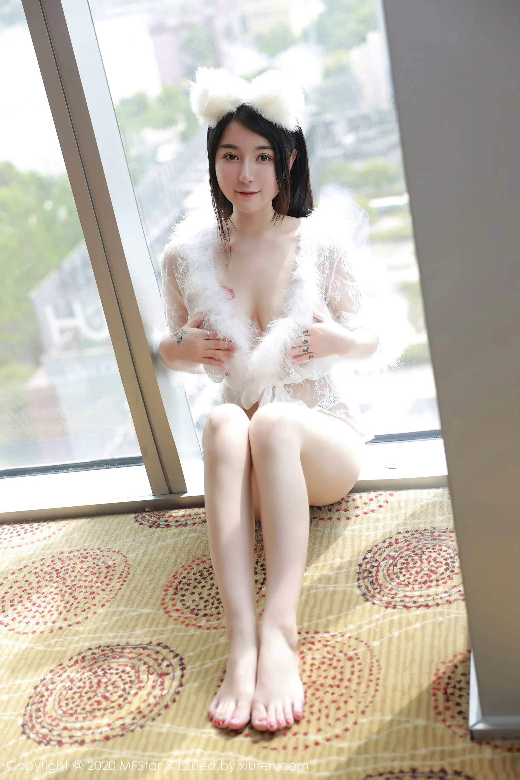 [模范学院MFStar] Vol.353 美七Mia – 性感猫耳制服装扮 - 爱照片