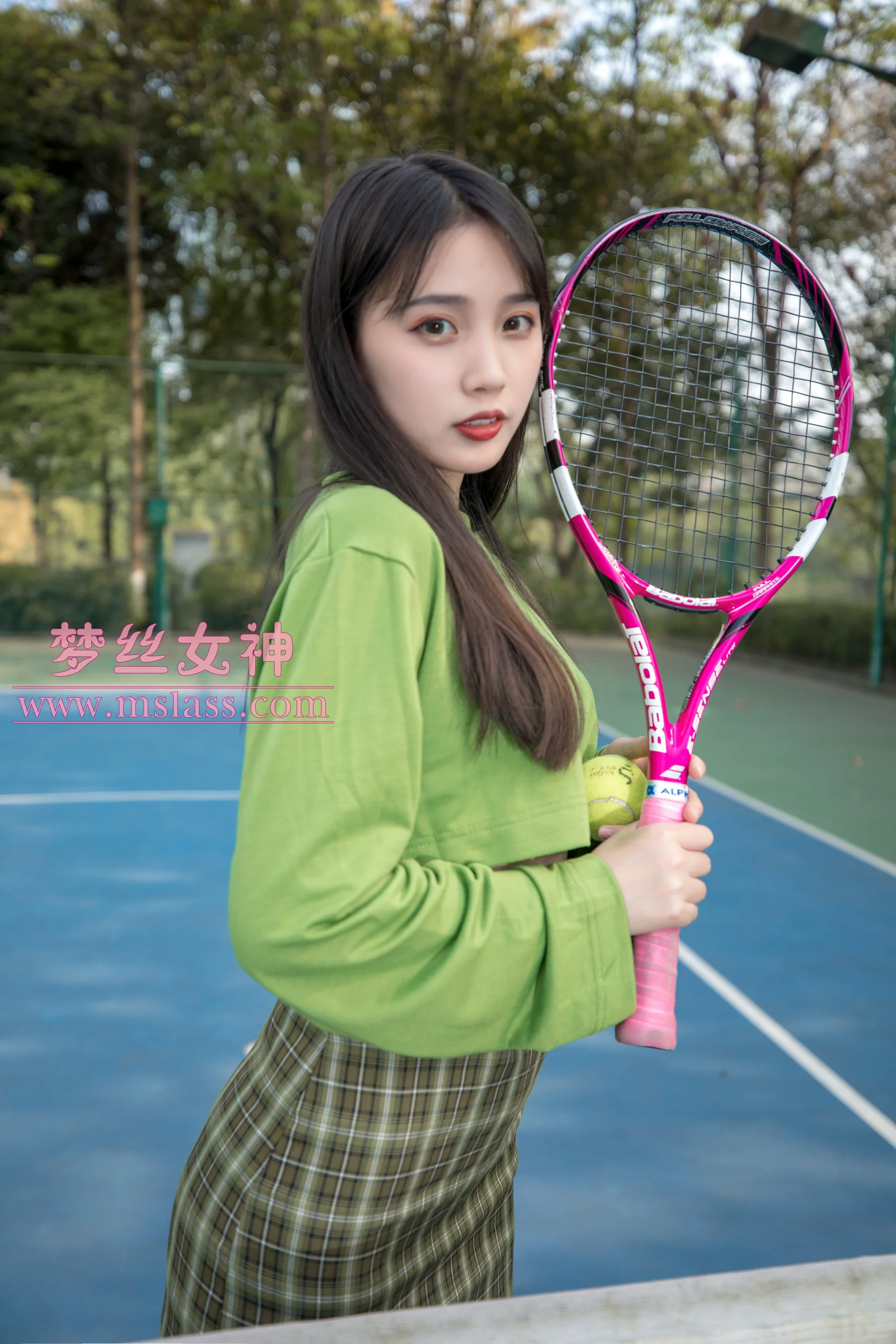 [MSLASS梦丝女神] No.026 香萱 网球少女 - 爱照片