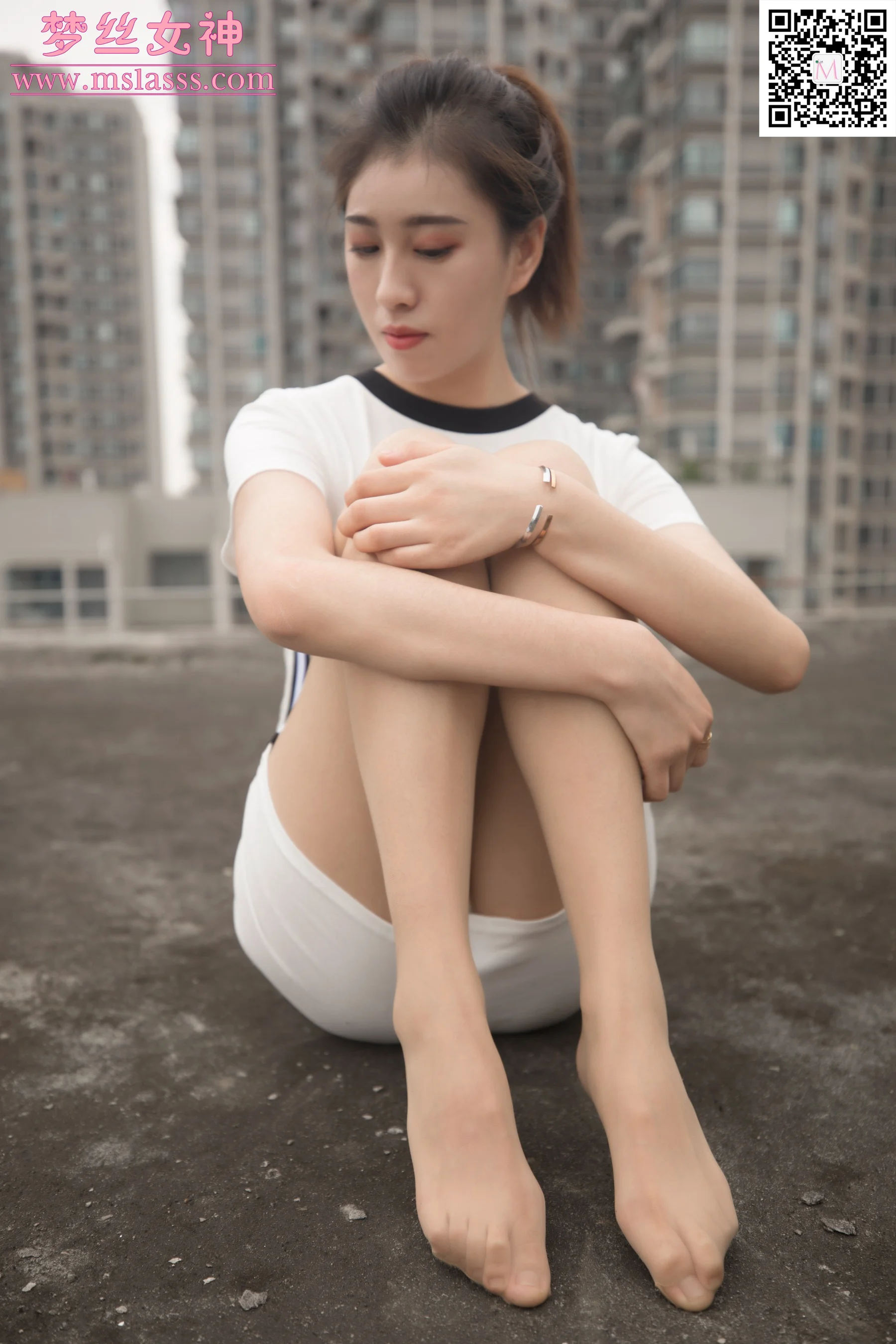 [MSLASS梦丝女神] No.089 素岚 连体裙 - 爱照片
