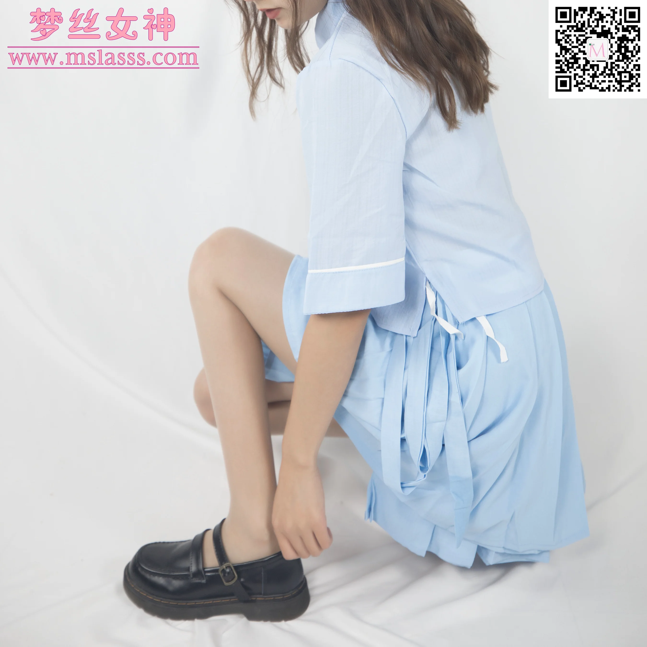 [MSLASS梦丝女神] No.091 玥玥 玥玥 蓝色仙女古装 - 爱照片