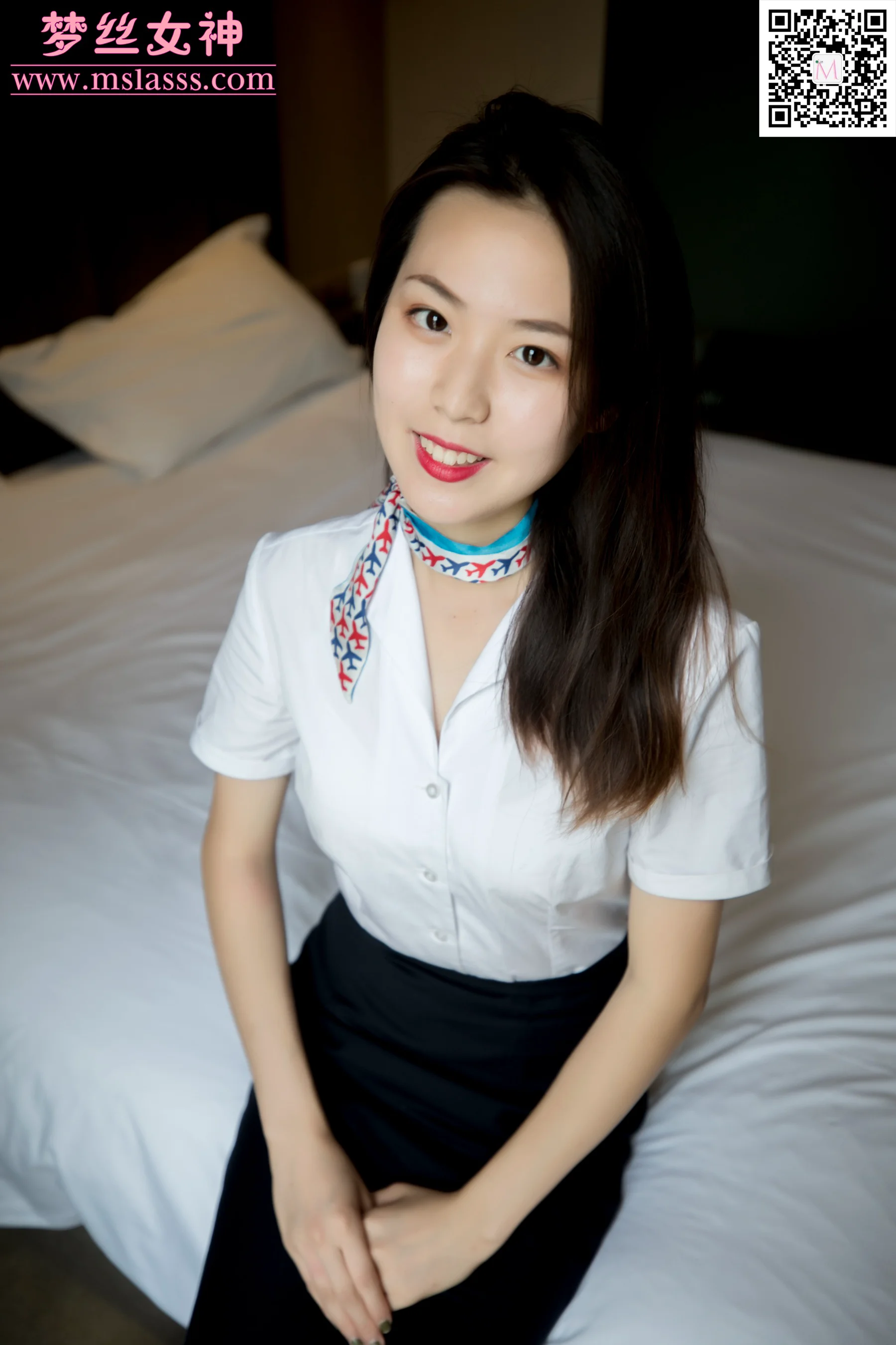 [MSLASS梦丝女神] No.106 芷蕾 航空校花 - 爱照片
