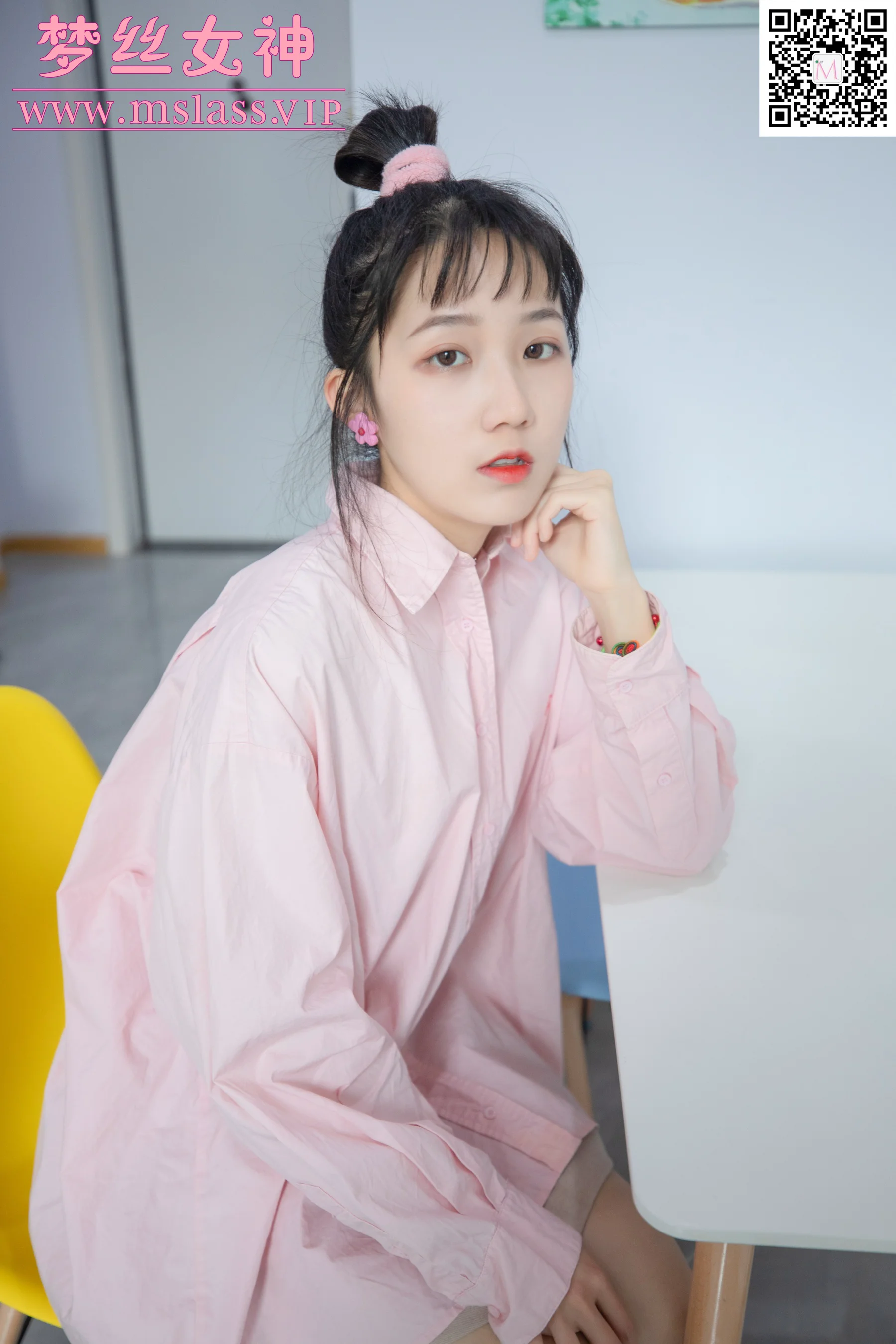 [MSLASS梦丝女神] No.145 莹仙女 《粉粉的》 - 爱照片