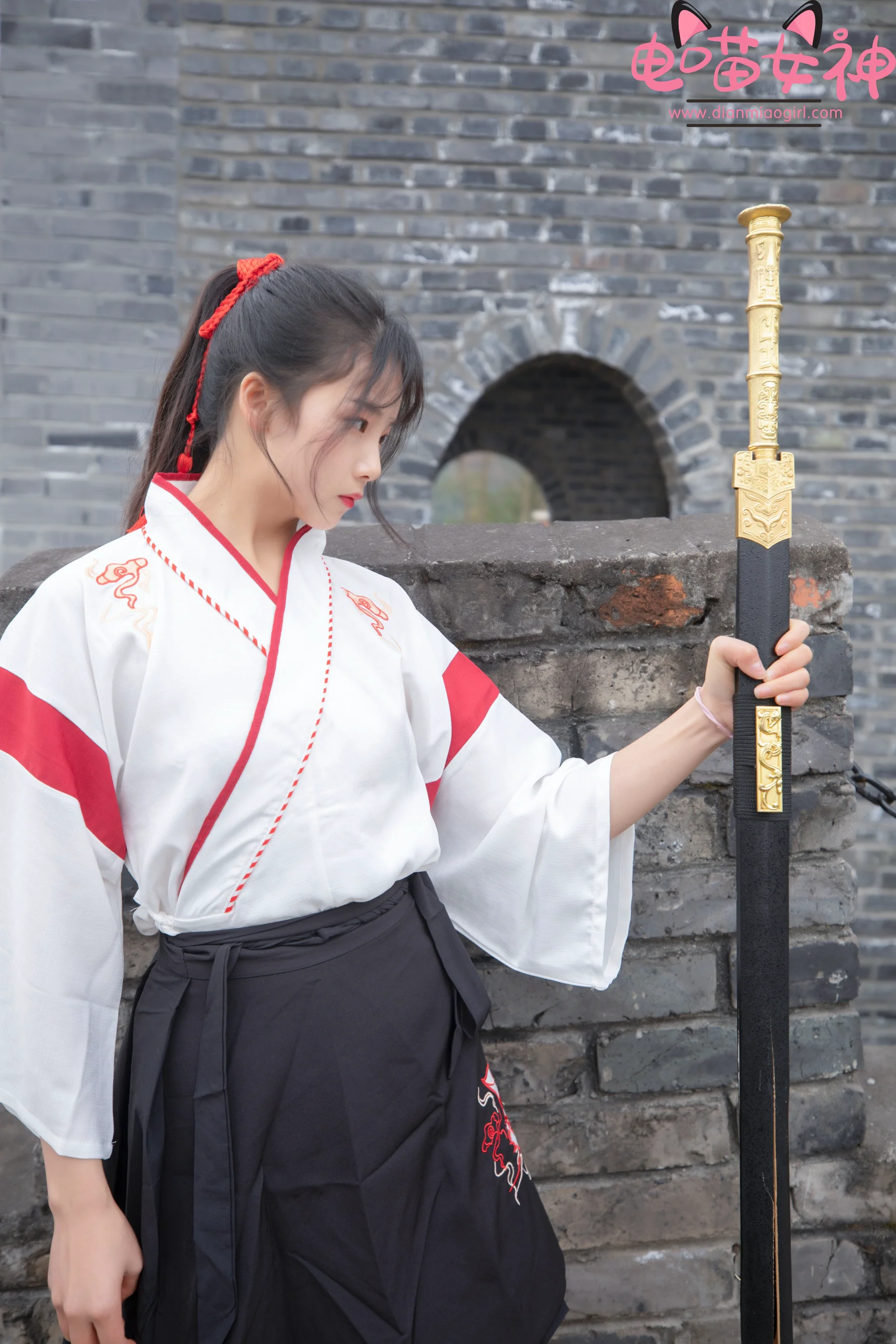[MSLASS梦丝女神] No.158 灵唯 电喵女神长城古装 - 爱照片