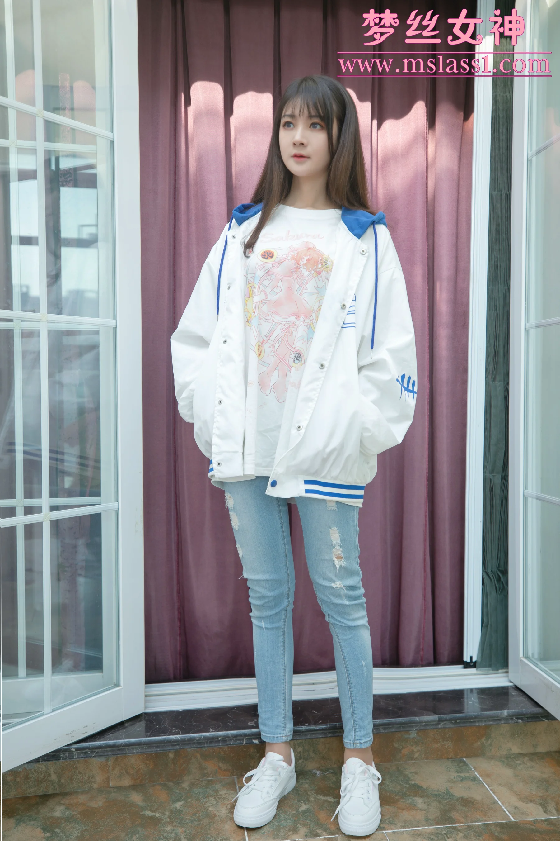 [MSLASS梦丝女神] No.160 郭襄 牛仔裤的超美 - 爱照片