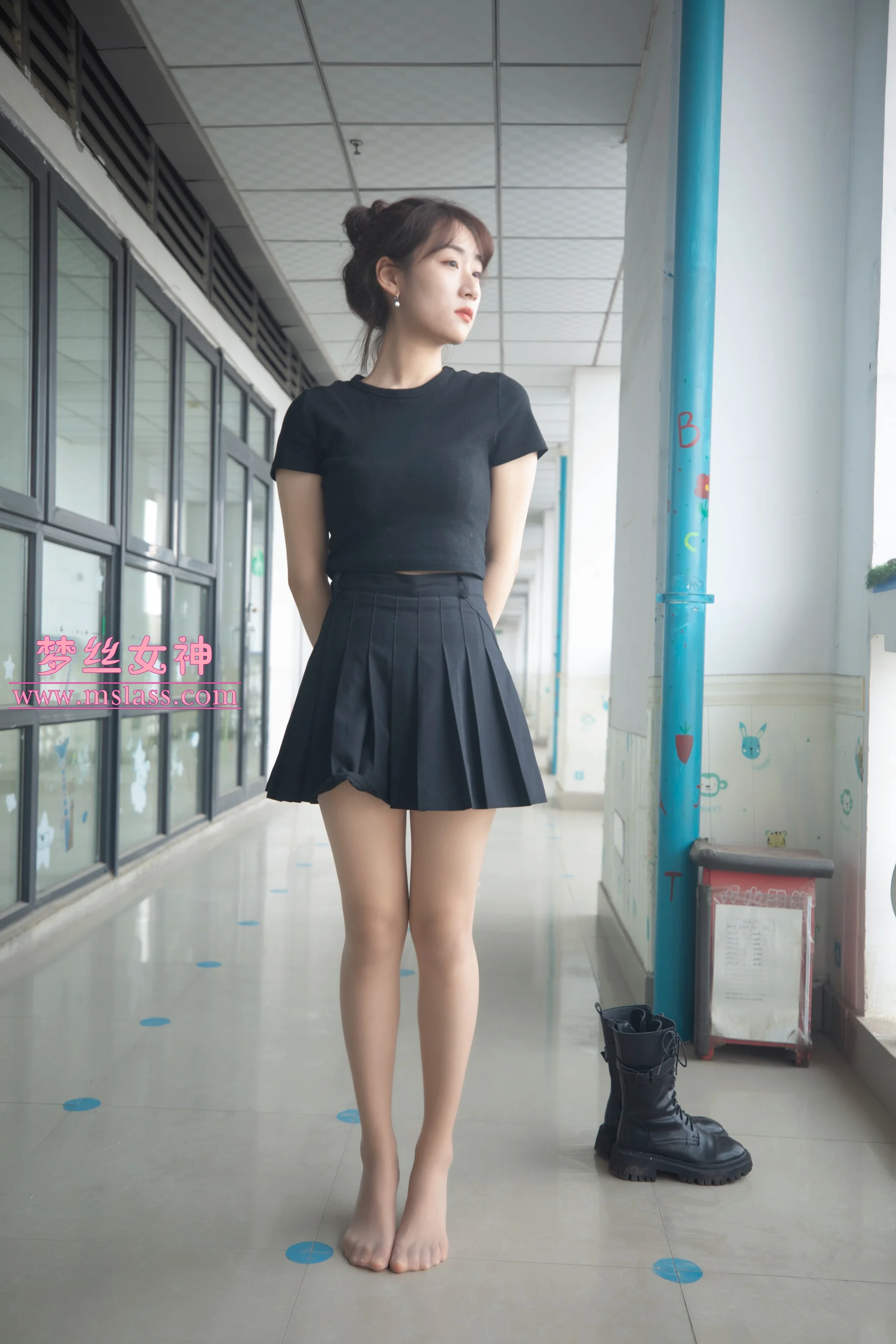 [MSLASS梦丝女神] No.176 靴下女神 诗敏 - 爱照片