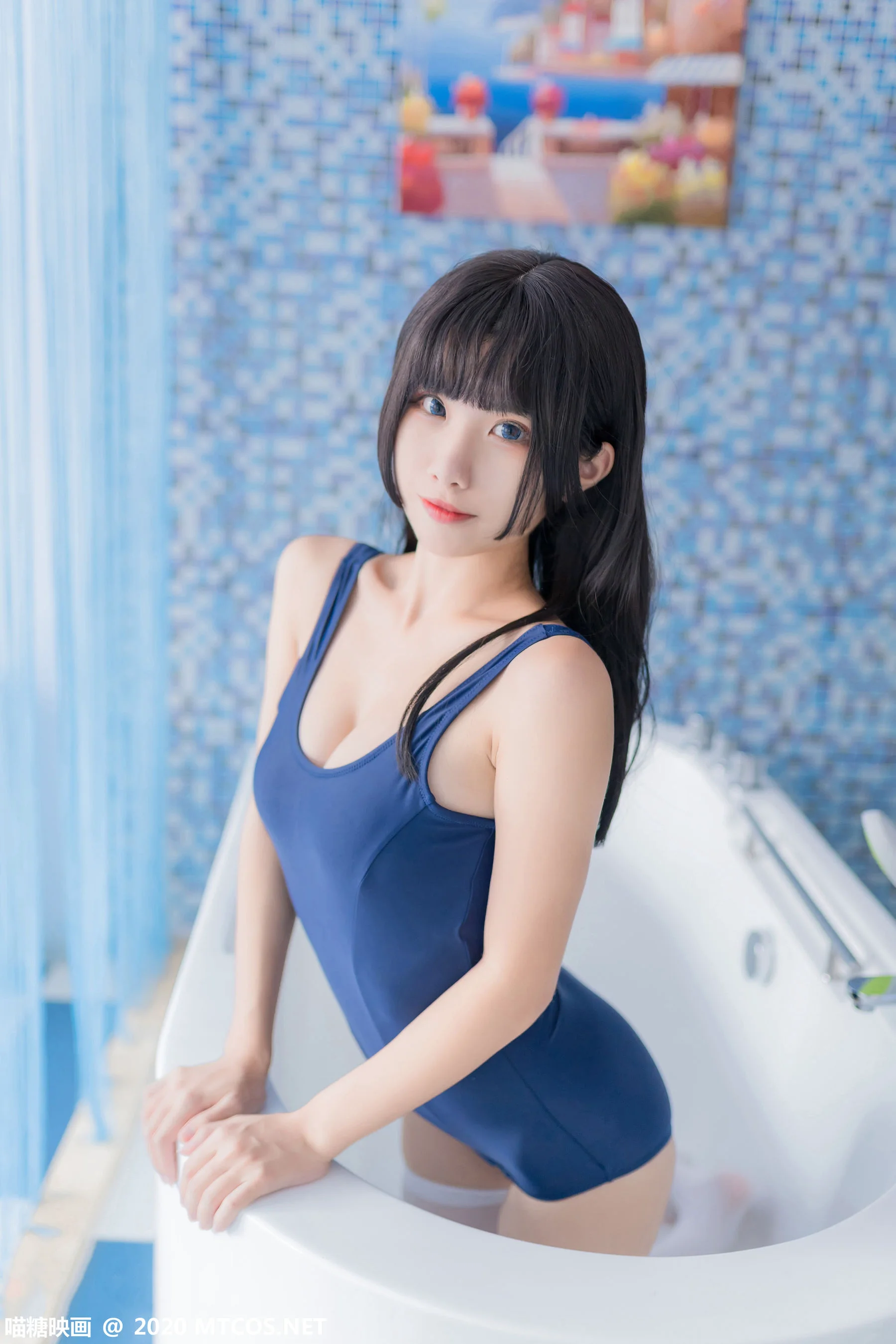 《白浴缸死水库》 [喵糖映画] VOL.075 写真集 - 爱照片