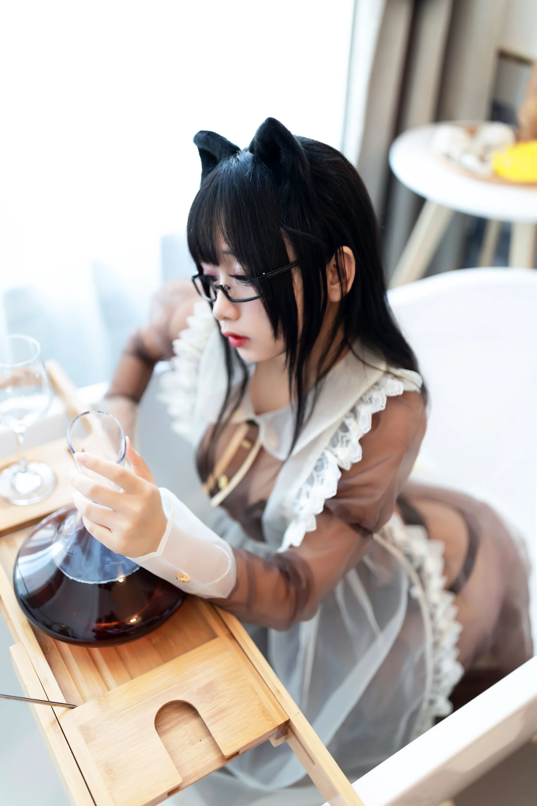 《棕色透明女仆》 [喵糖映画] VOL.125 写真集 - 爱照片