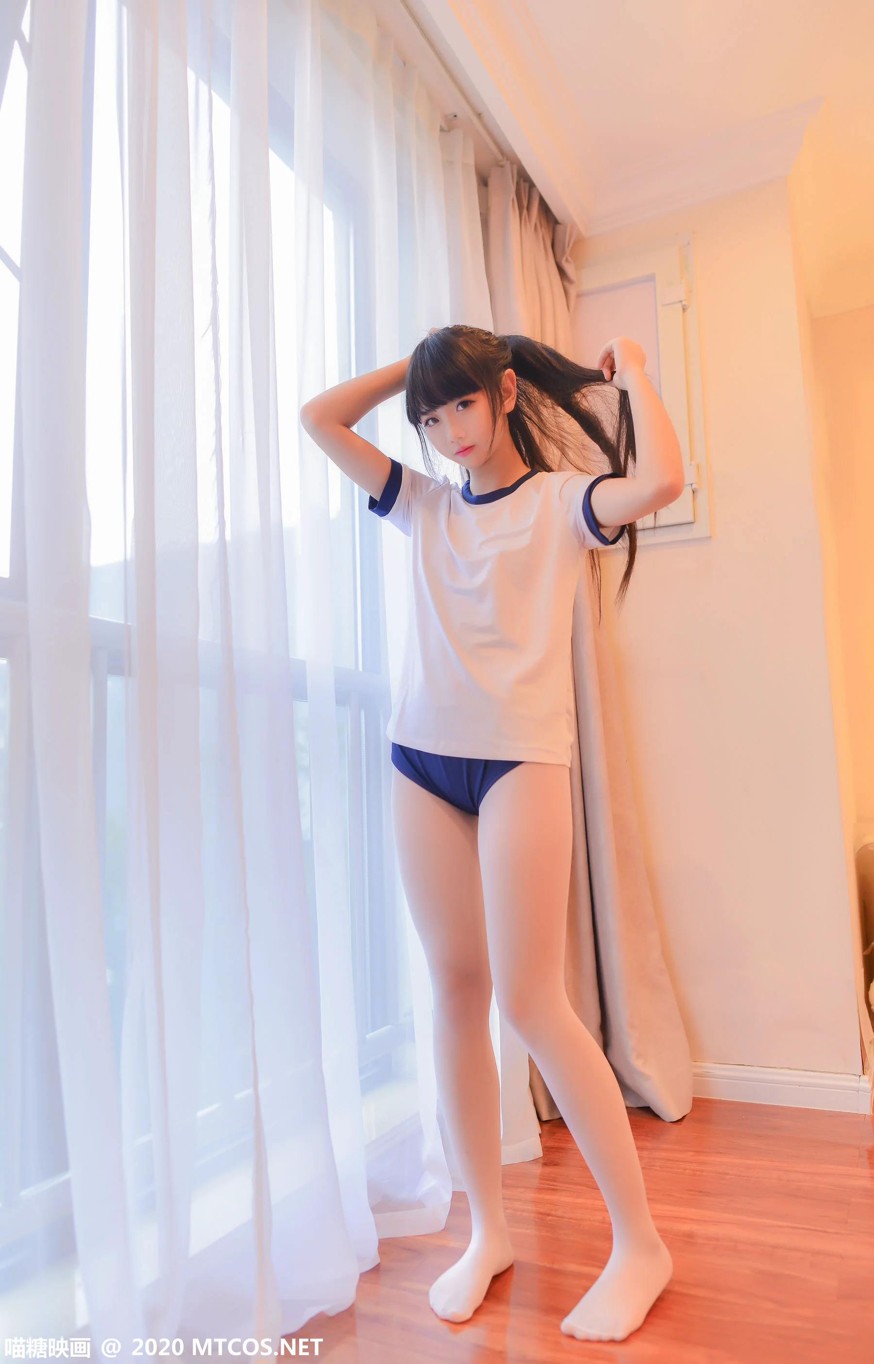 [喵糖映画] VOL.286 白色体操服 写真集 - 爱照片