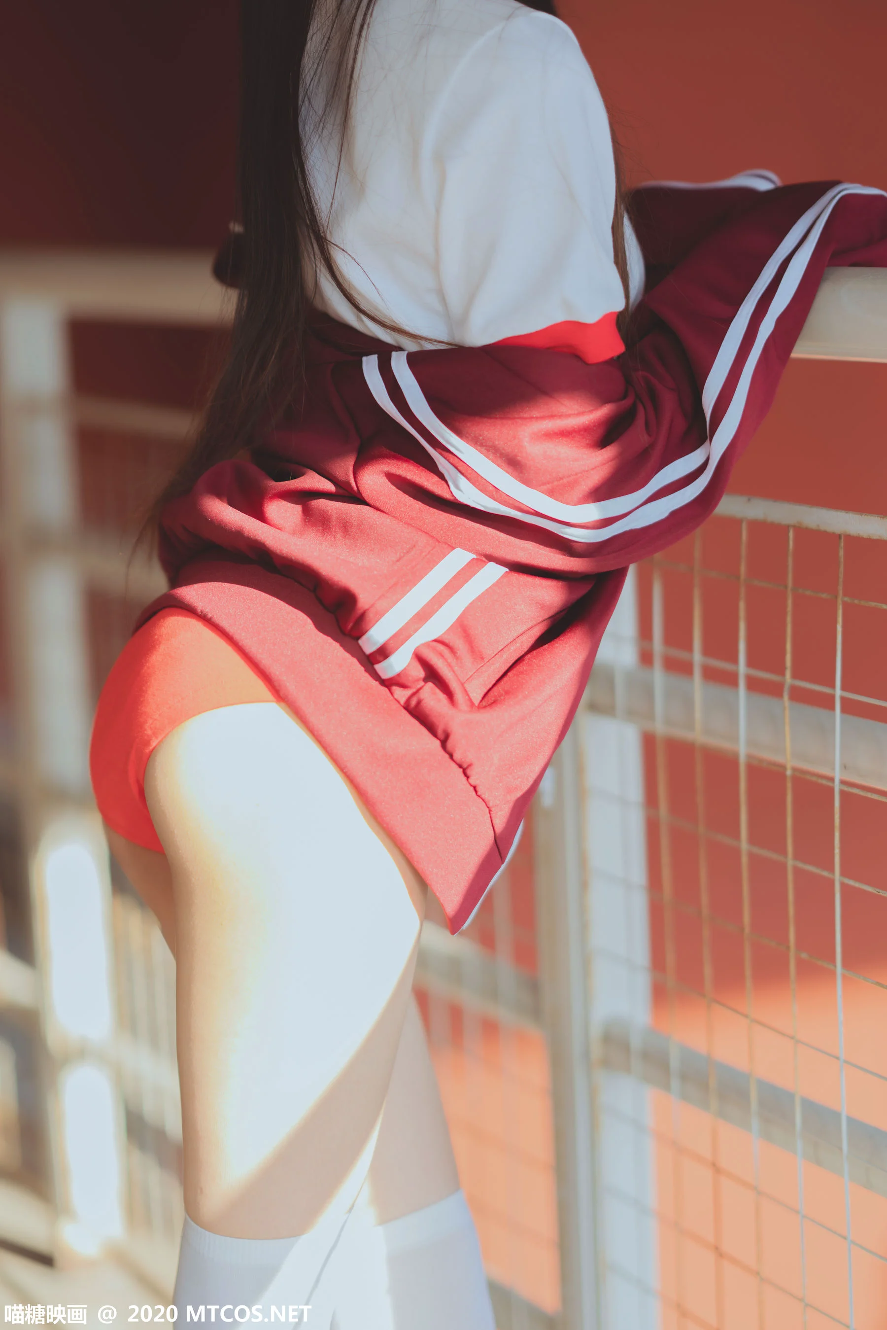 [喵糖映画] VOL.308 红色体操服 写真集 - 爱照片