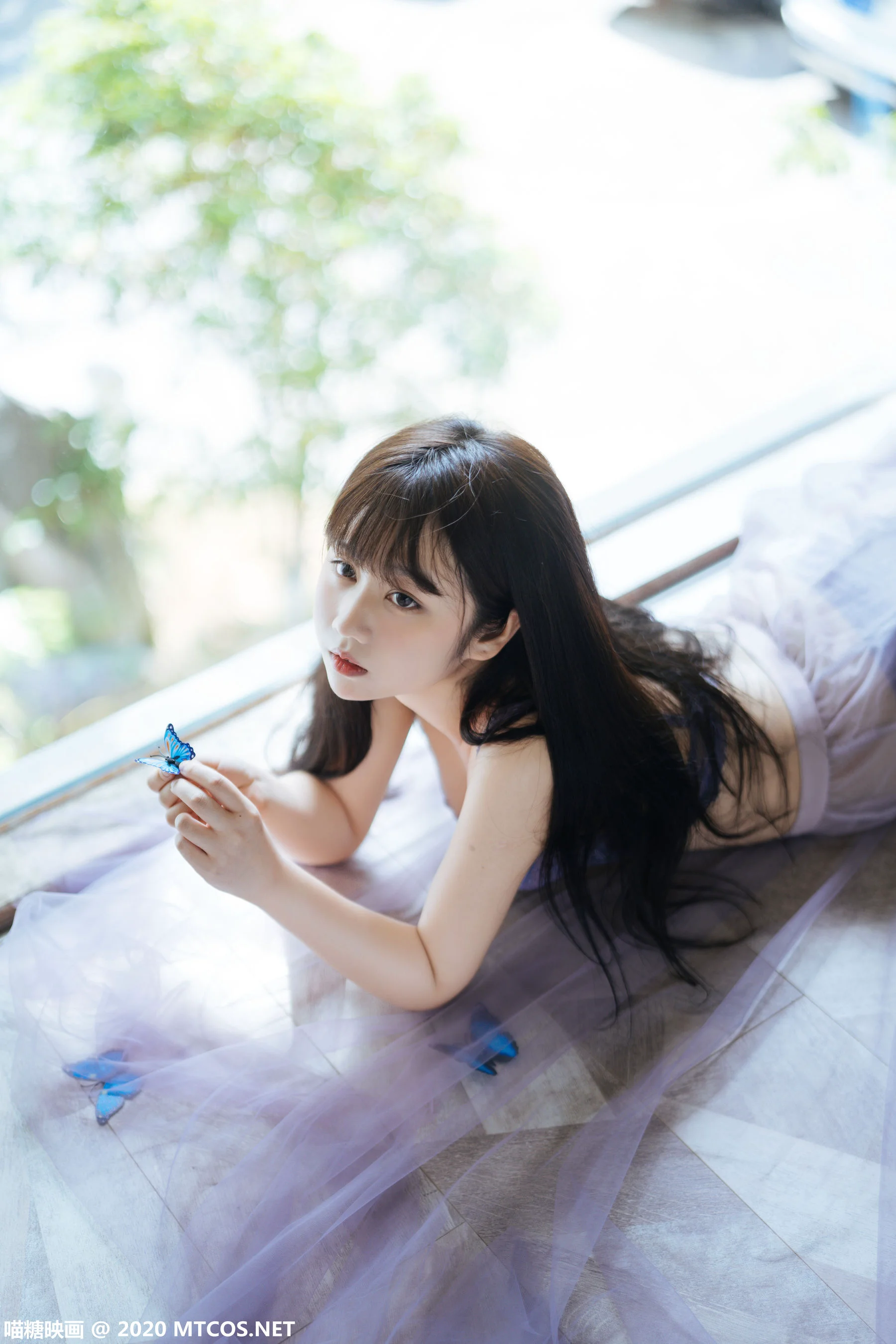 [喵糖映画] VOL.309 蓝蝶静夏 写真集 - 爱照片