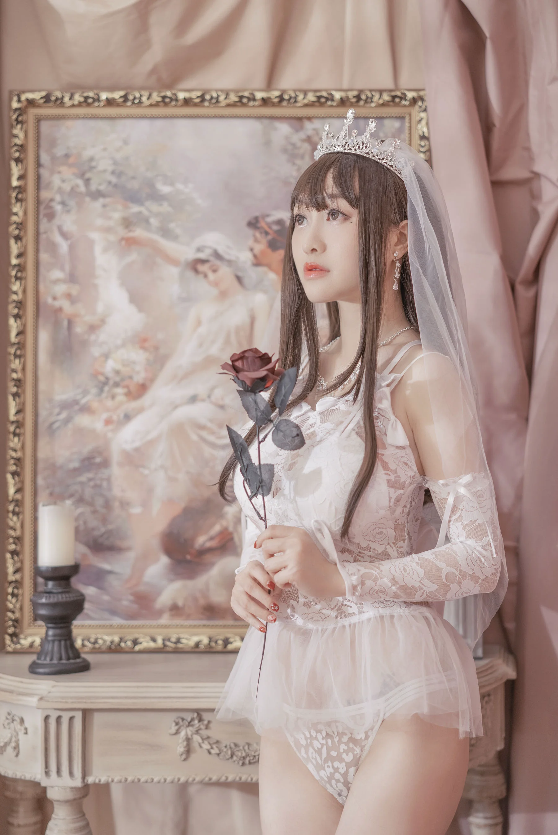 [网红COSER写真] 动漫博主脱尾巴Mizuki – 婚纱 套图 - 爱照片