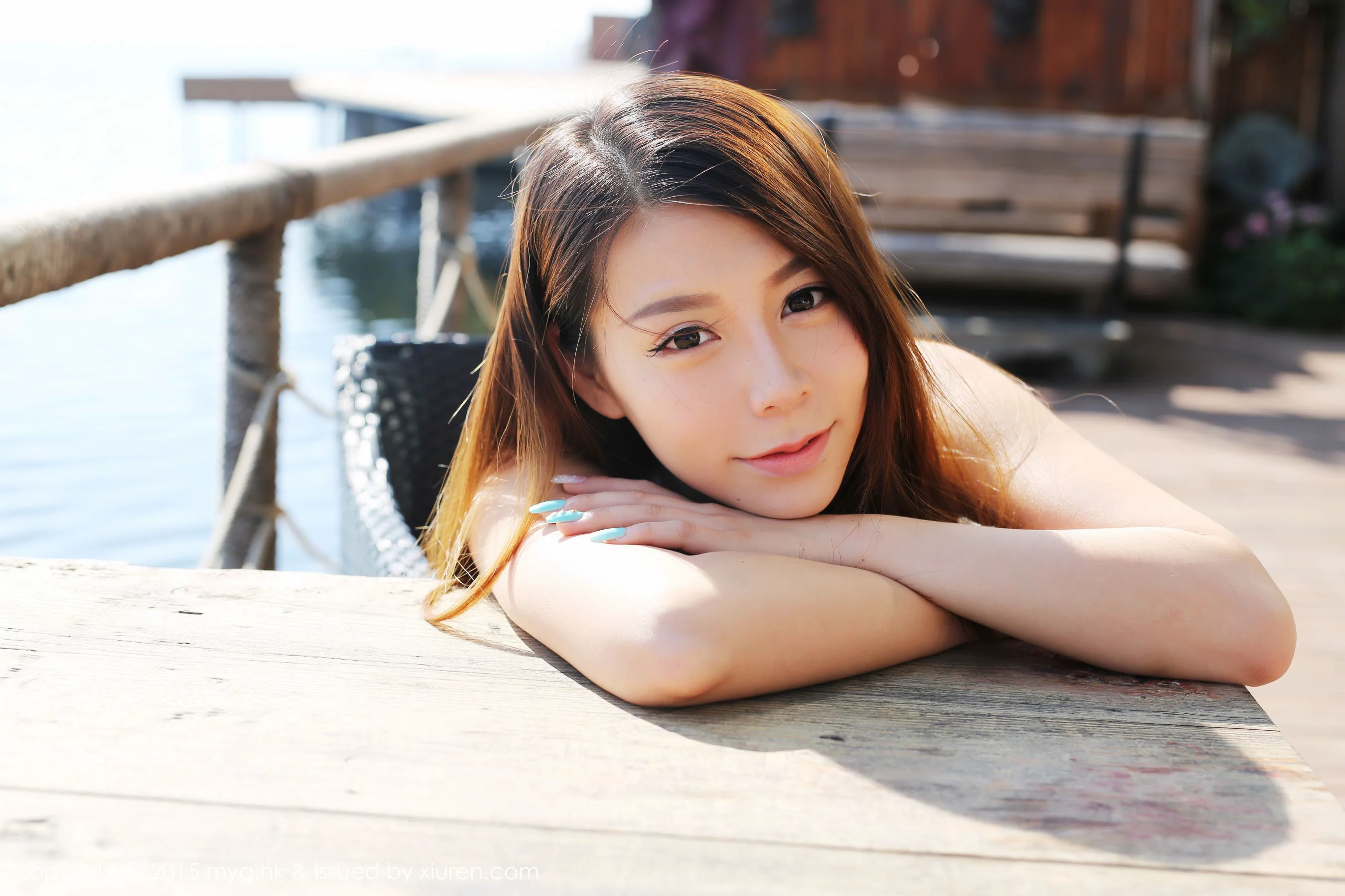 Vetiver嘉宝贝儿《小清新唯美长裙+牛仔装》 [美媛馆MyGirl] Vol.106 写真集 - 爱照片