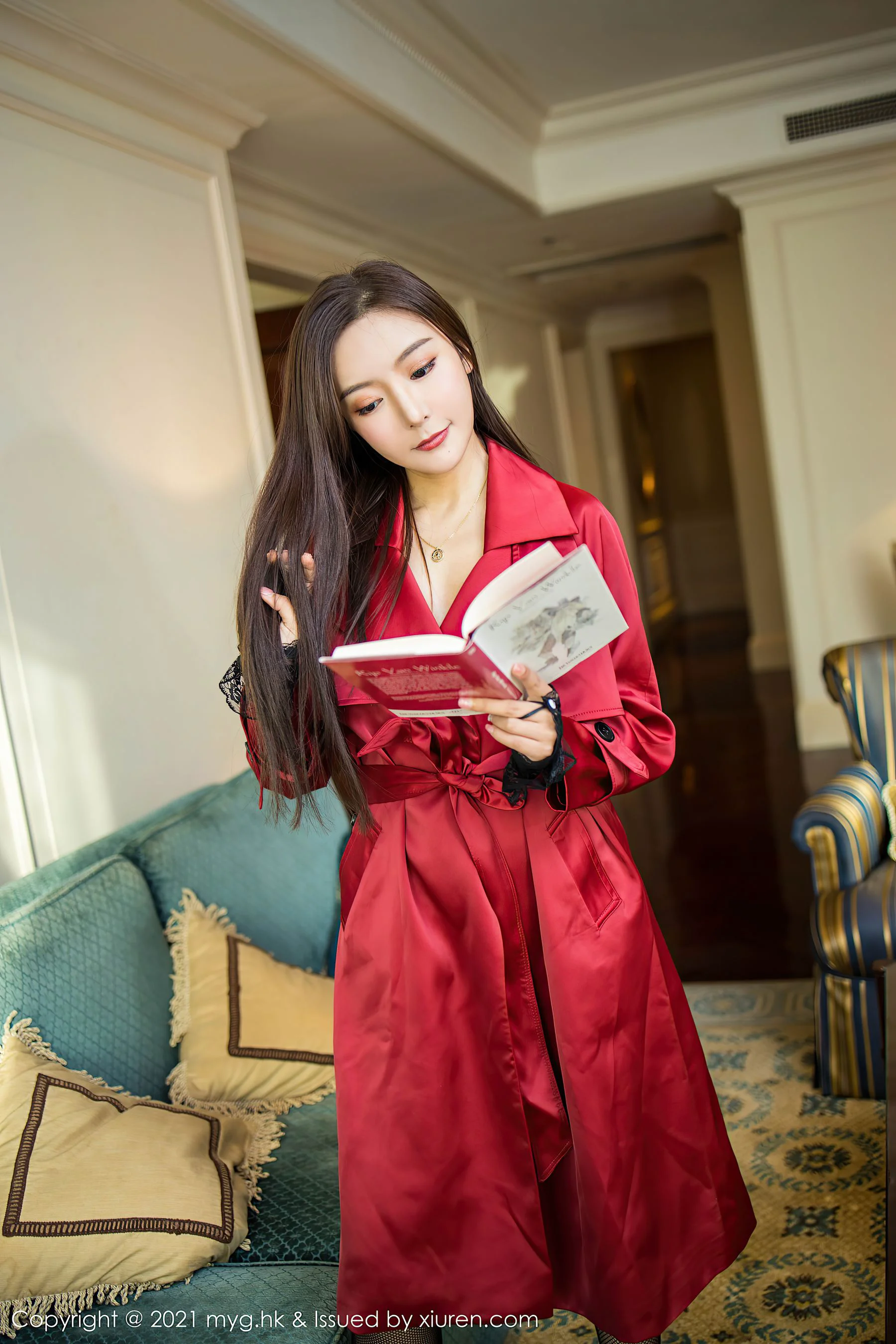 [美媛馆MyGirl] Vol.496 王馨瑶yanni – 皮衣与魅惑蕾丝网袜 - 爱照片