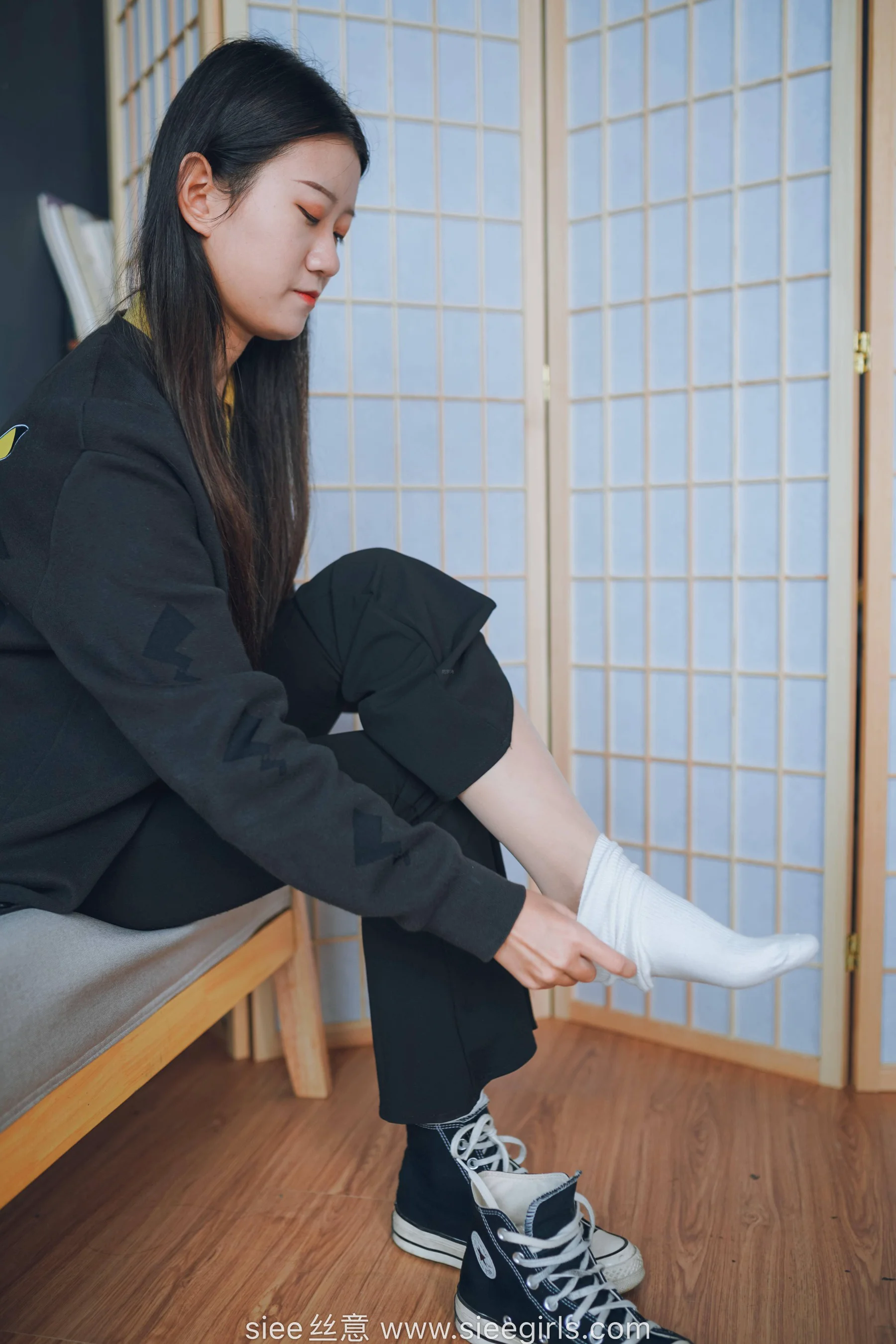 [SIEE丝意] NO.475 新人岚岚 帆布鞋 - 爱照片