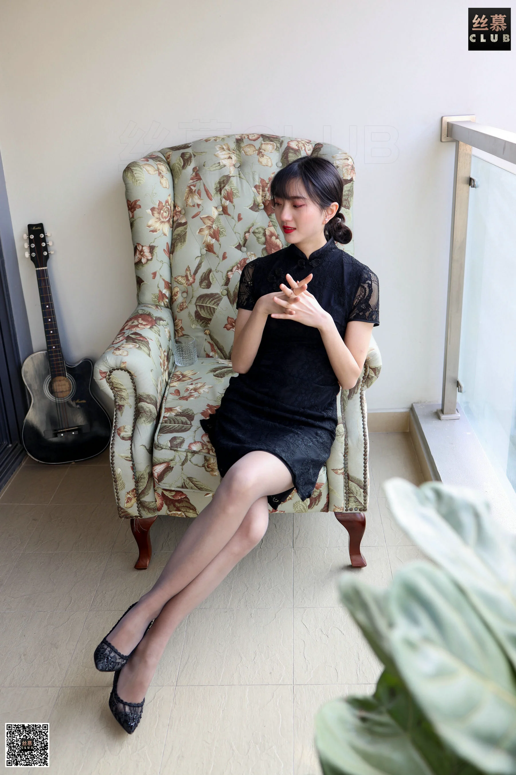 [丝慕] SM156 天天一元 佳佳 – 灰蕾丝的初恋 - 爱照片
