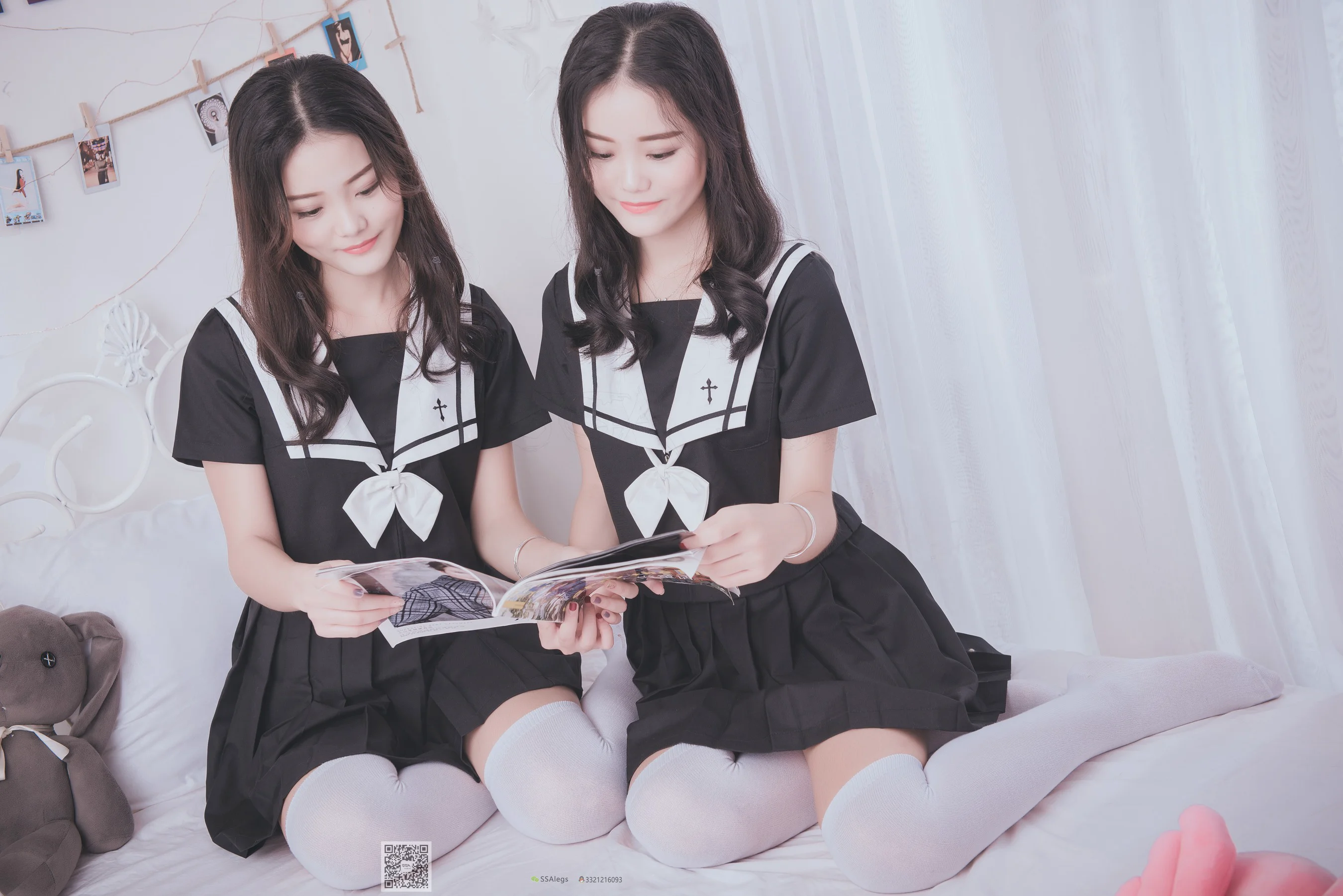 [SSA丝社] No.028 青青姐妹 – 姐妹花的JK情 - 爱照片