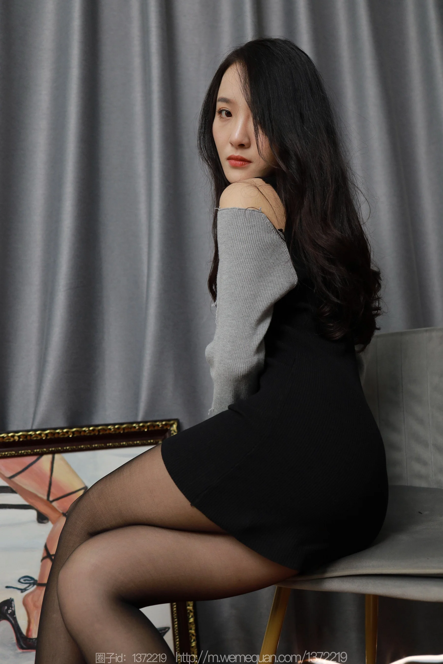[IESS异思趣向] 丝享家 1343 婉萍《长腿画中人》 - 爱照片