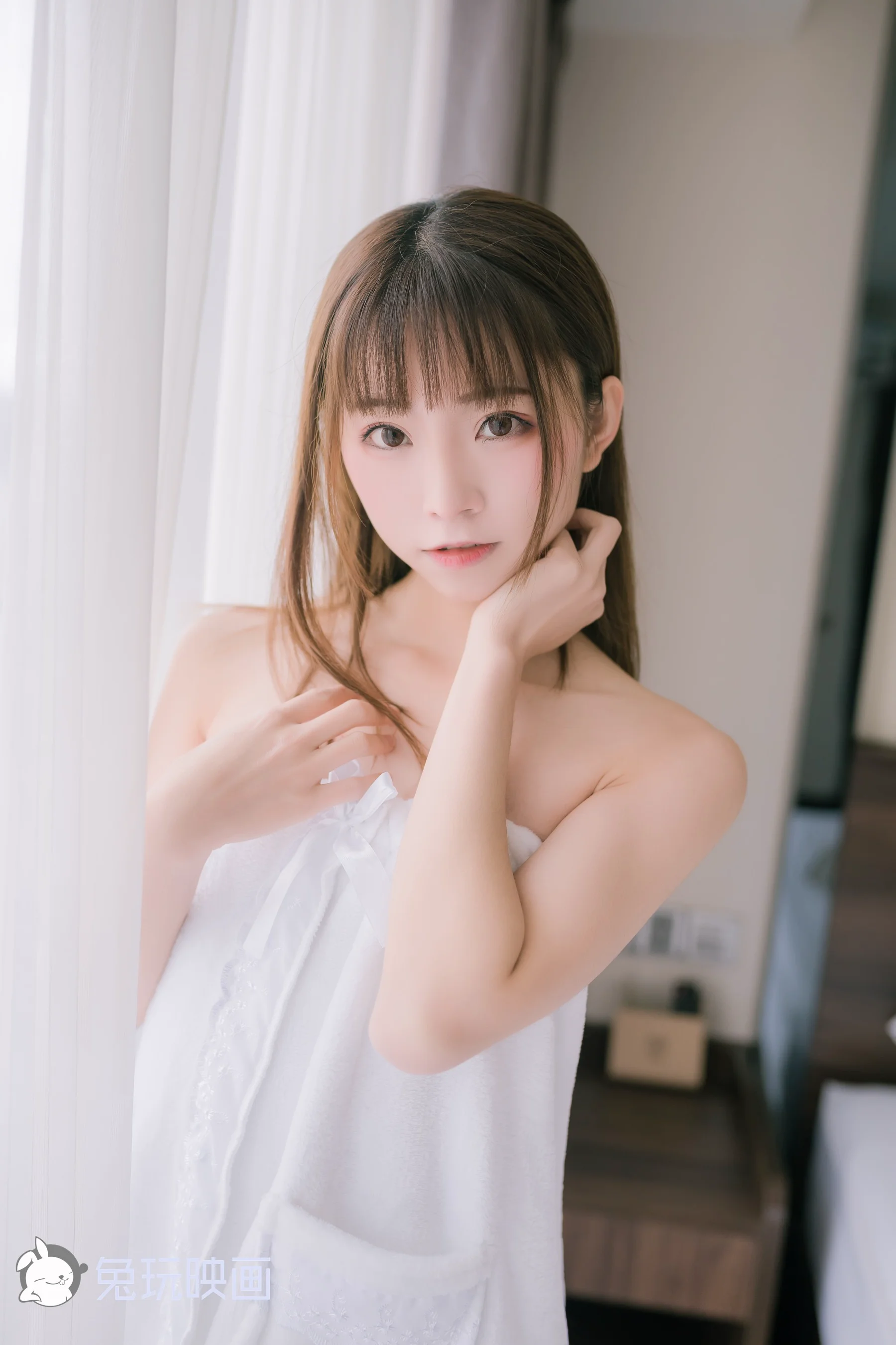 [兔玩印画] VOL.019 纯白浴巾 - 爱照片