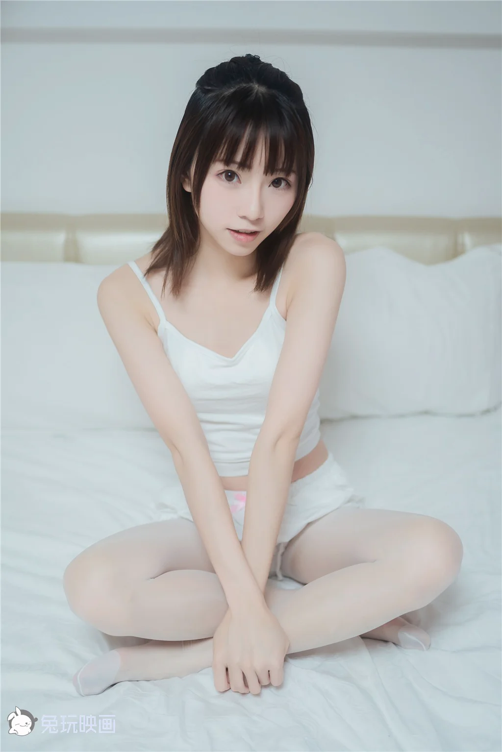 [兔玩印画] VOL.043 白丝套装 - 爱照片