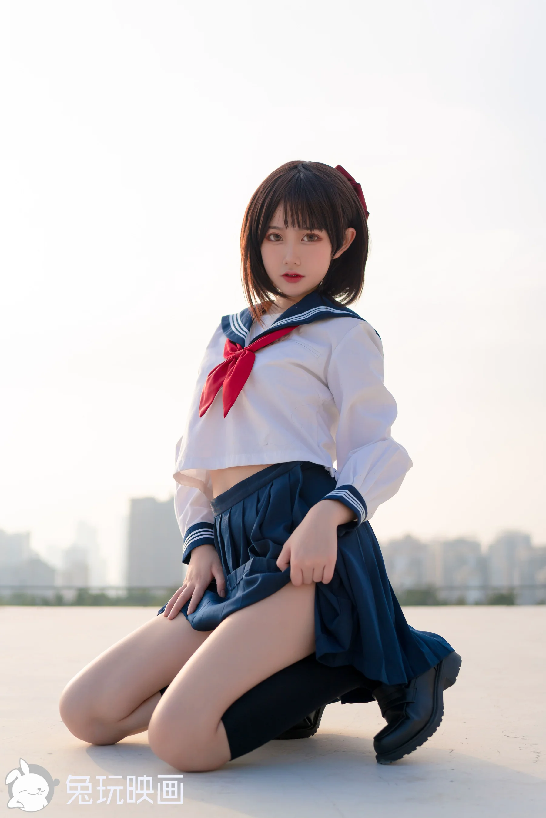 [兔玩映画] 夏日泳装 Vol.043 水手服Jk - 爱照片