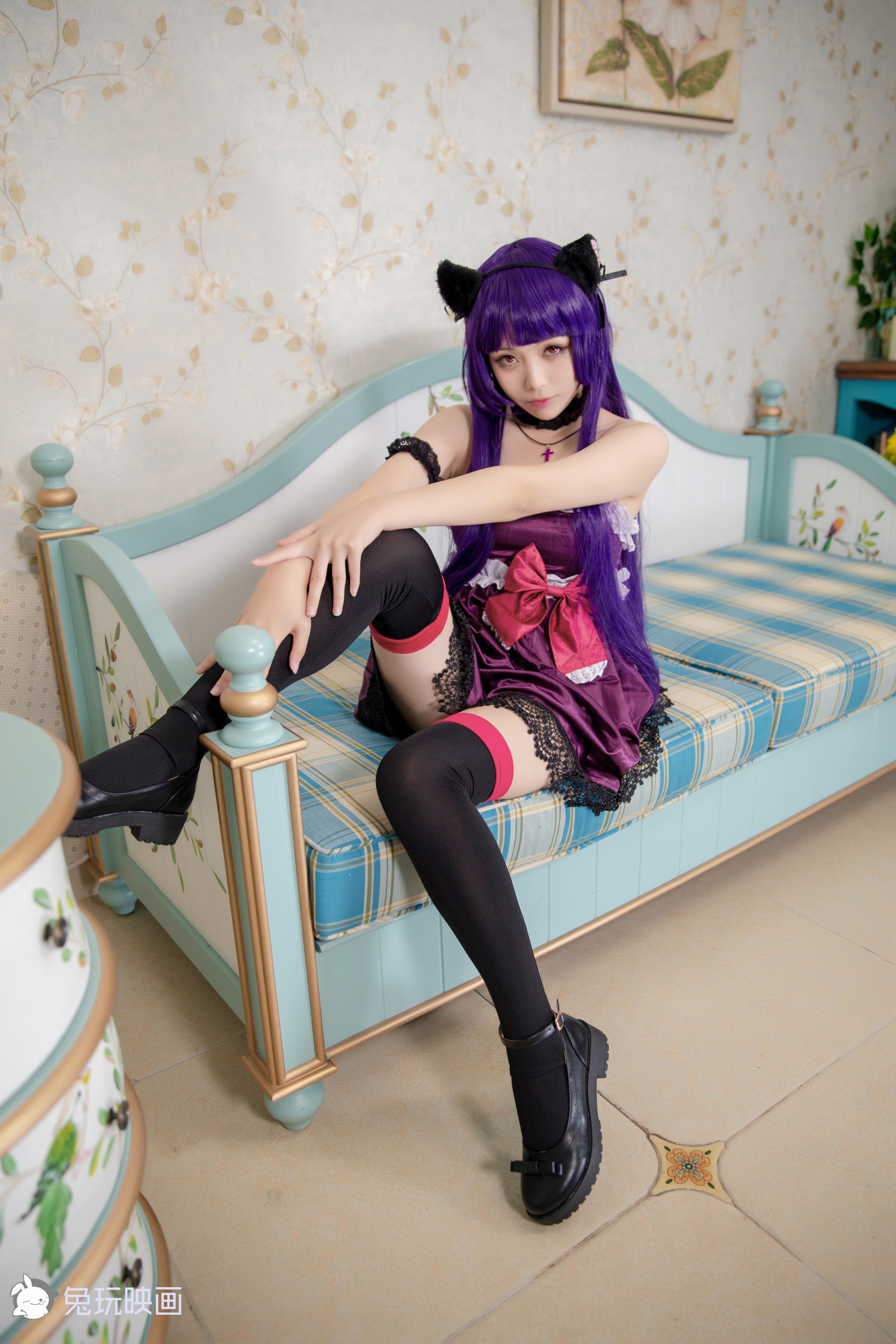 [兔玩印画] B74.004 黑猫 - 爱照片