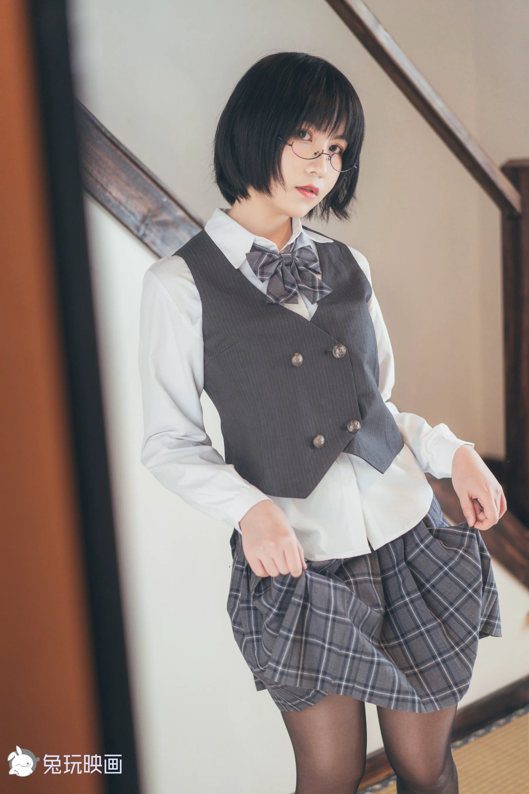 [兔玩印画] B93.008 制服和浴衣 - 爱照片