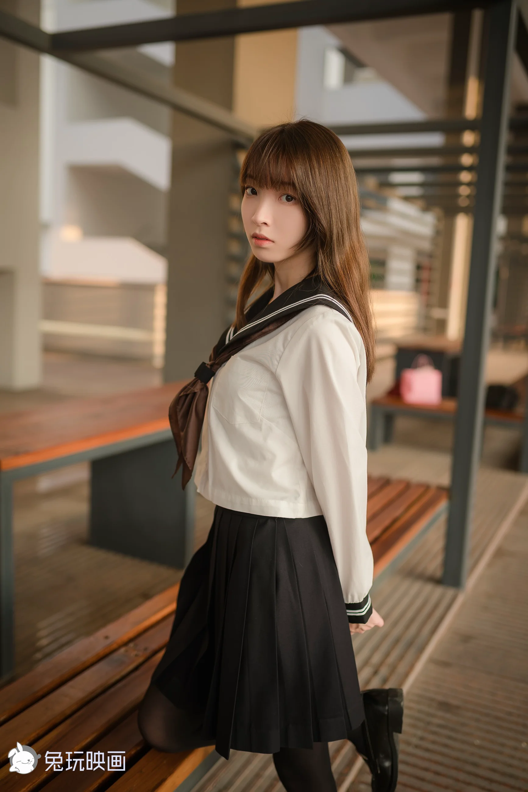 [兔玩印画] B94.004 黄昏里的JK - 爱照片