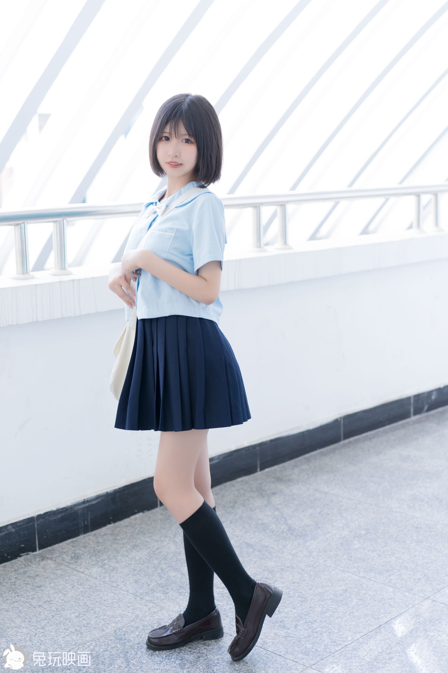 [兔玩映画] C20.007 绝对领域制服裙 - 爱照片