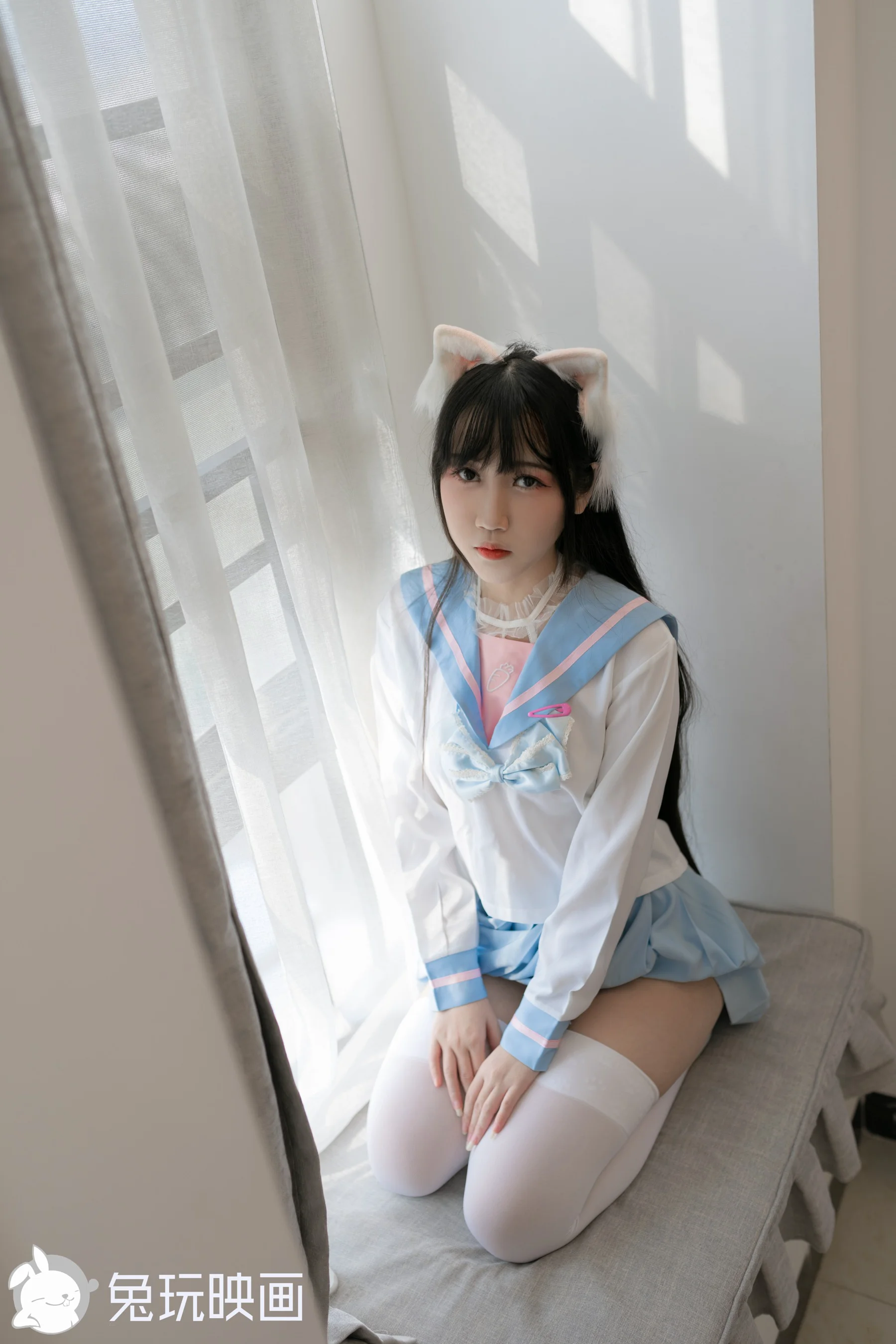 [兔玩映画] D63.002 兔玩映画 JK猫耳小姐姐 - 爱照片