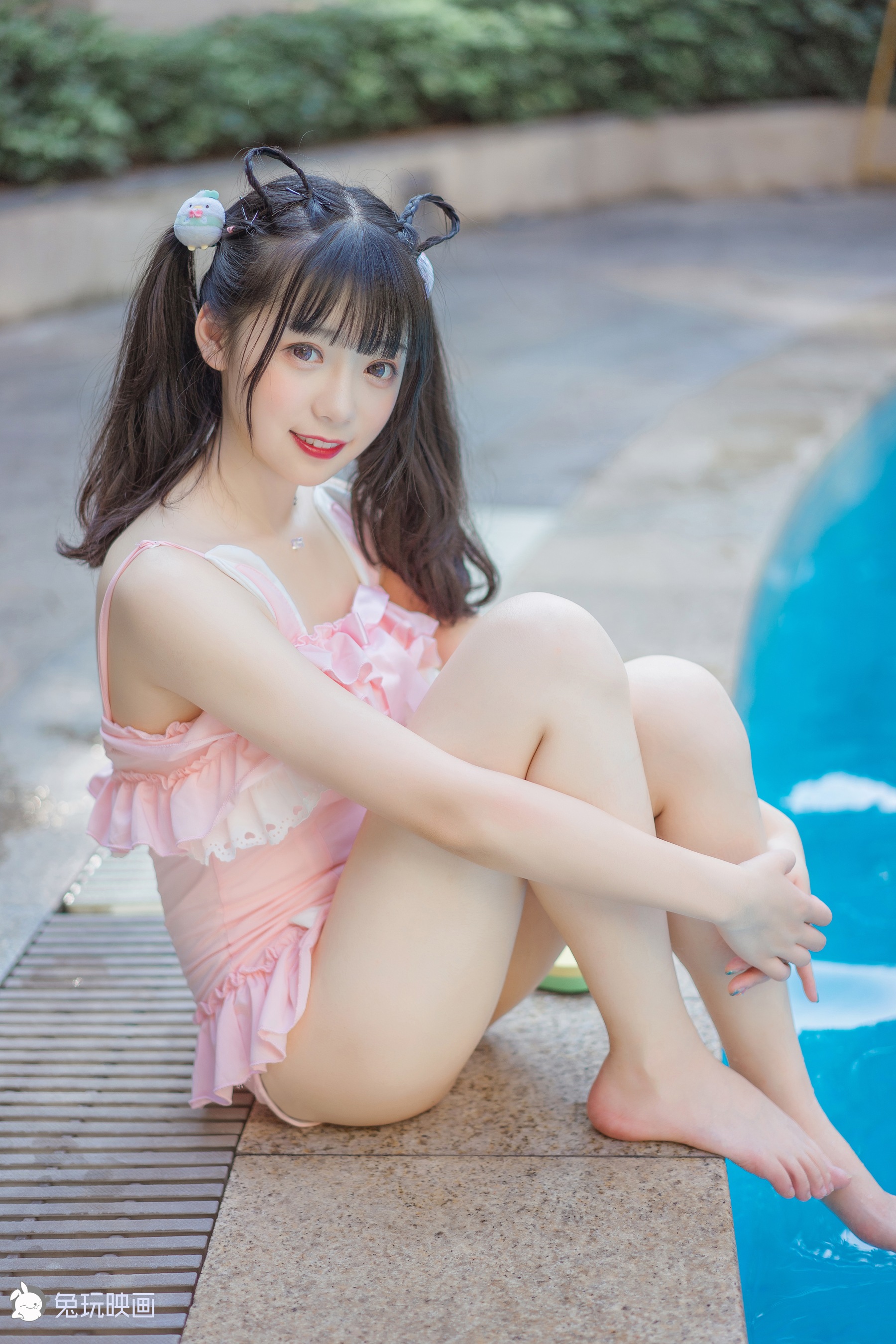 [兔玩映画] 夏日泳装 Vol.008 粉兔子 - 爱照片