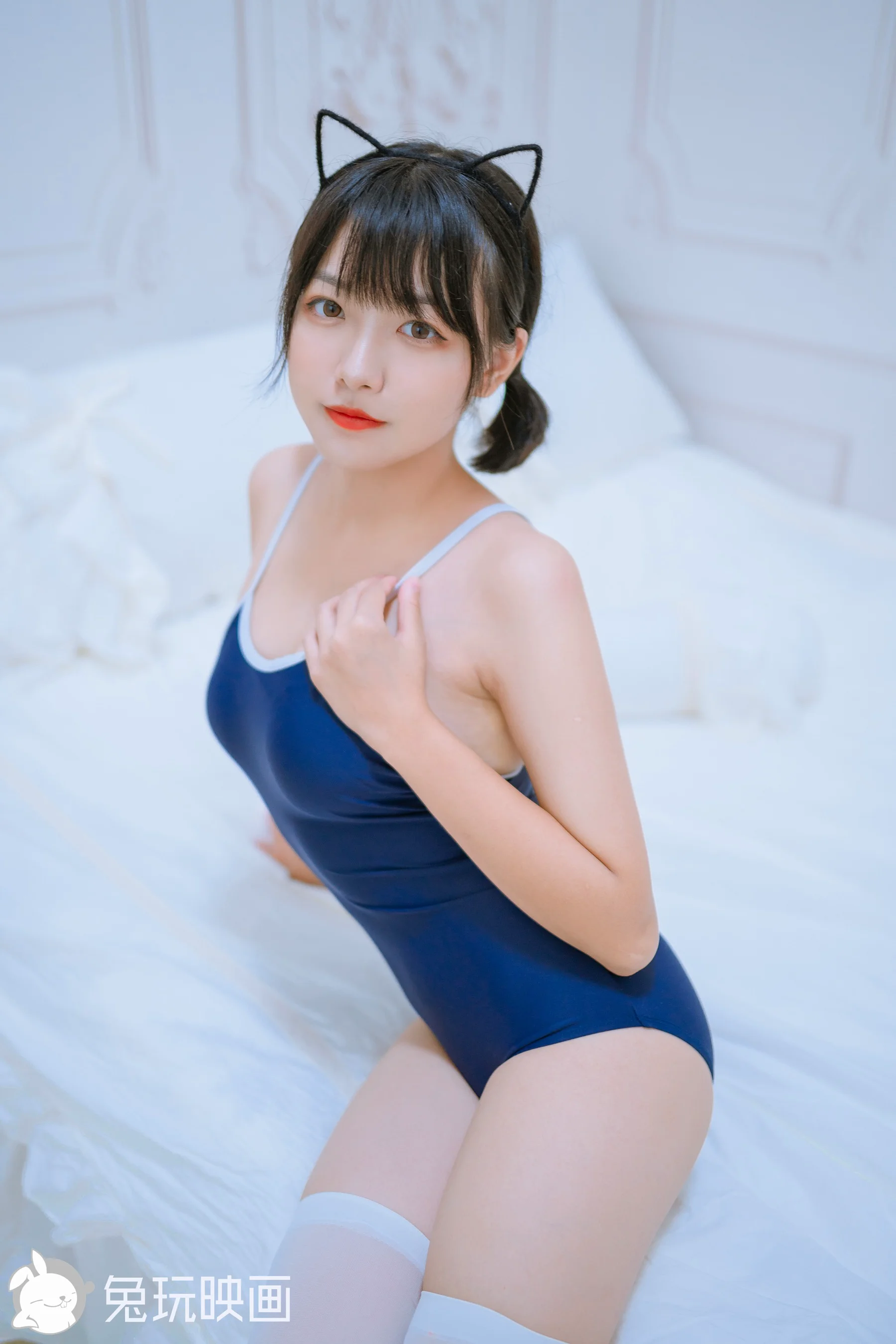 [兔玩映画] 夏日泳装 Vol.047 猫耳朵 - 爱照片