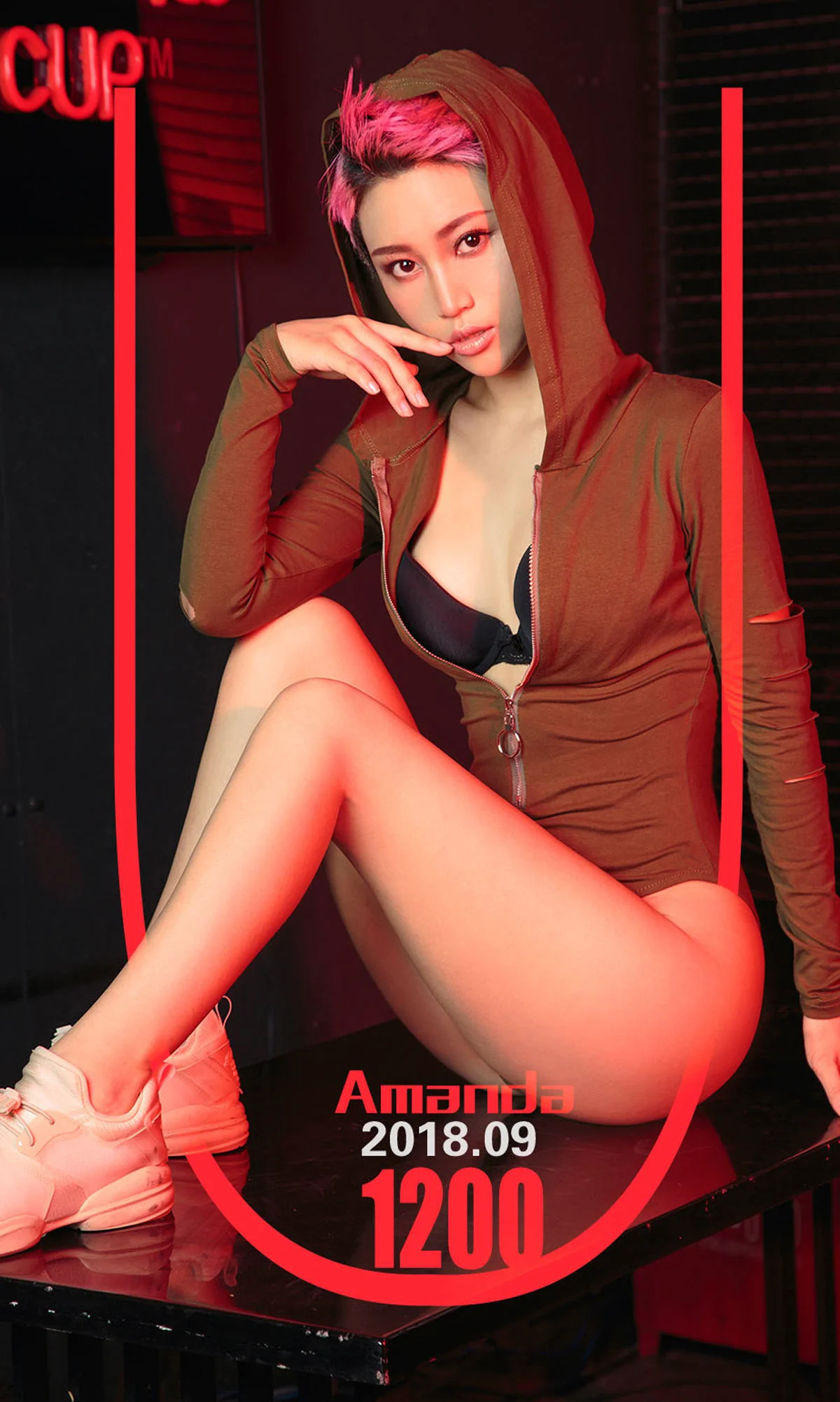 模特Amanda《酷爽辣妹》 [尤果圈爱尤物] No.1200 写真集 - 爱照片